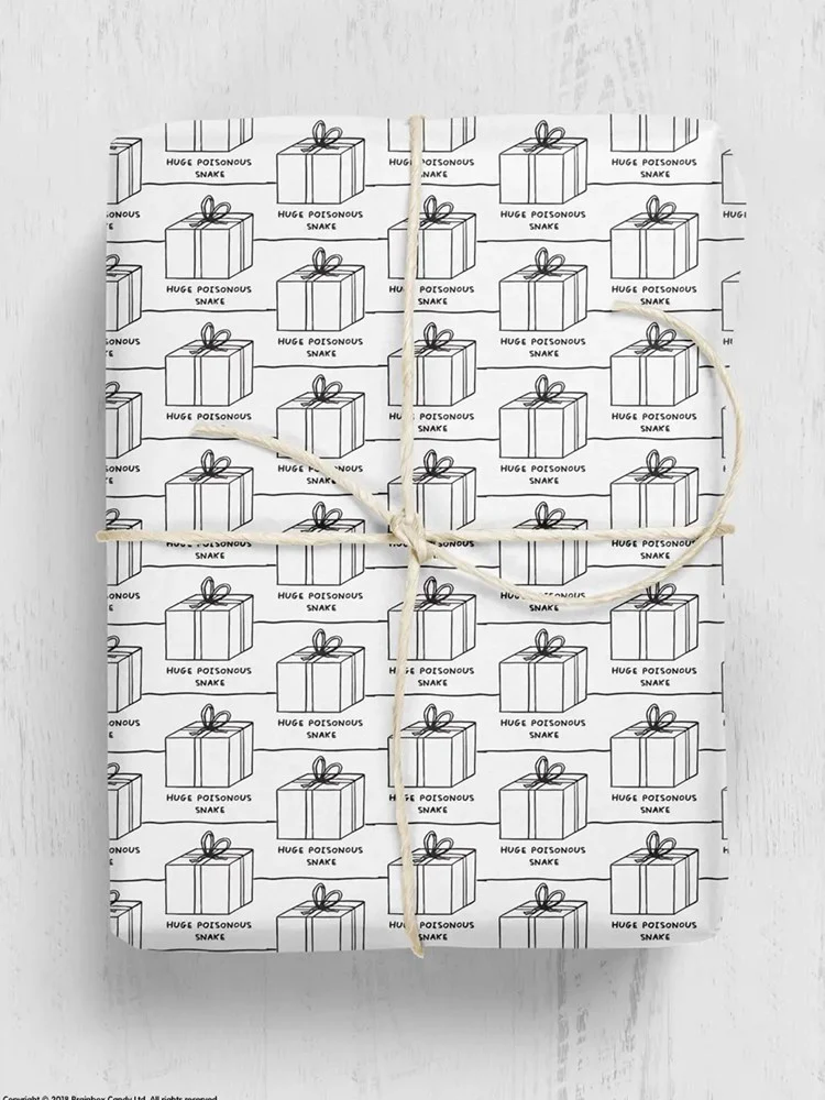 Huge Poisonous Snake Gift Wrap (Pack of 2 Sheets) x David Shrigley - Image 2