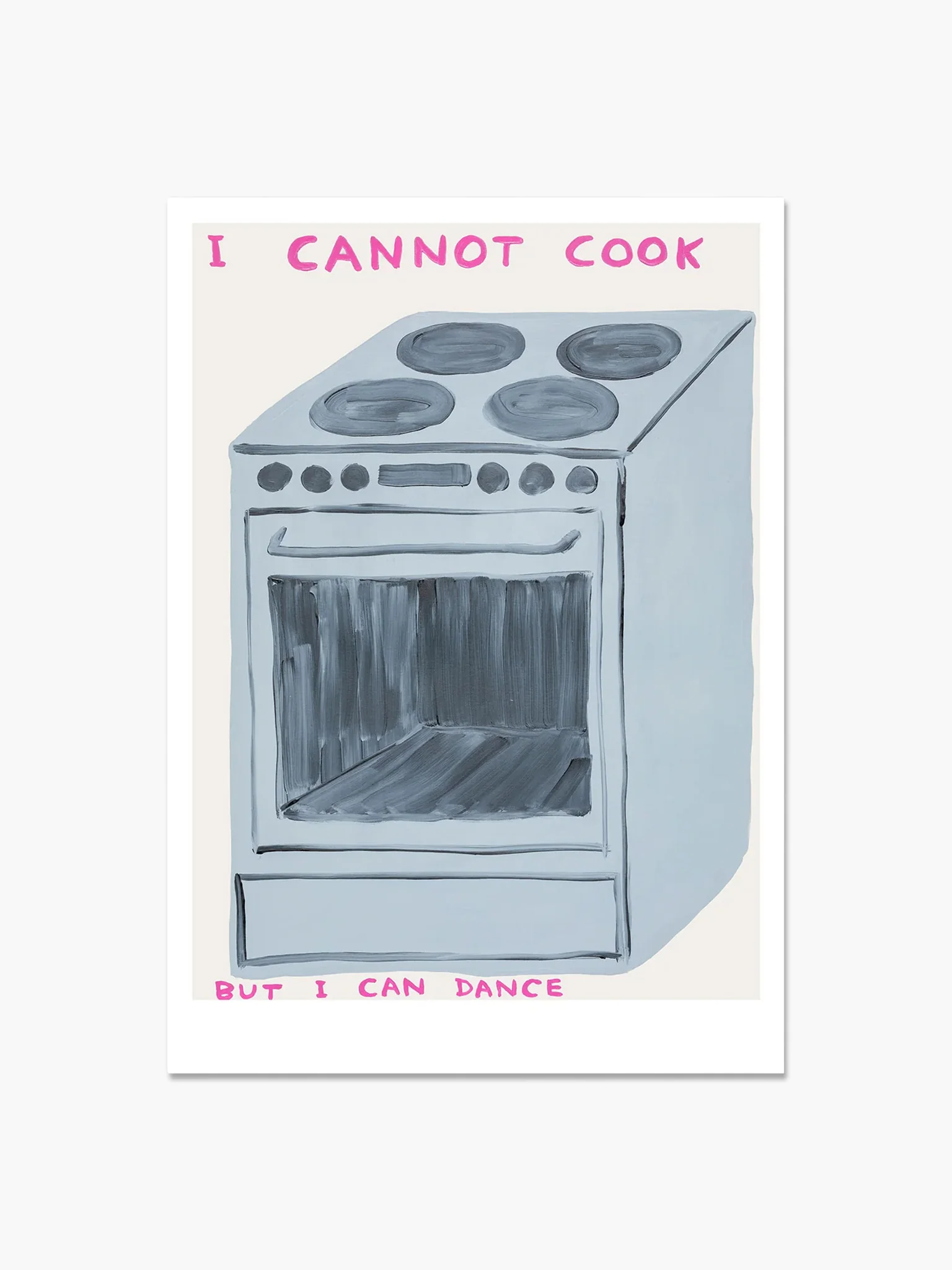 I Cannot Cook Postcard (A5) x David Shrigley