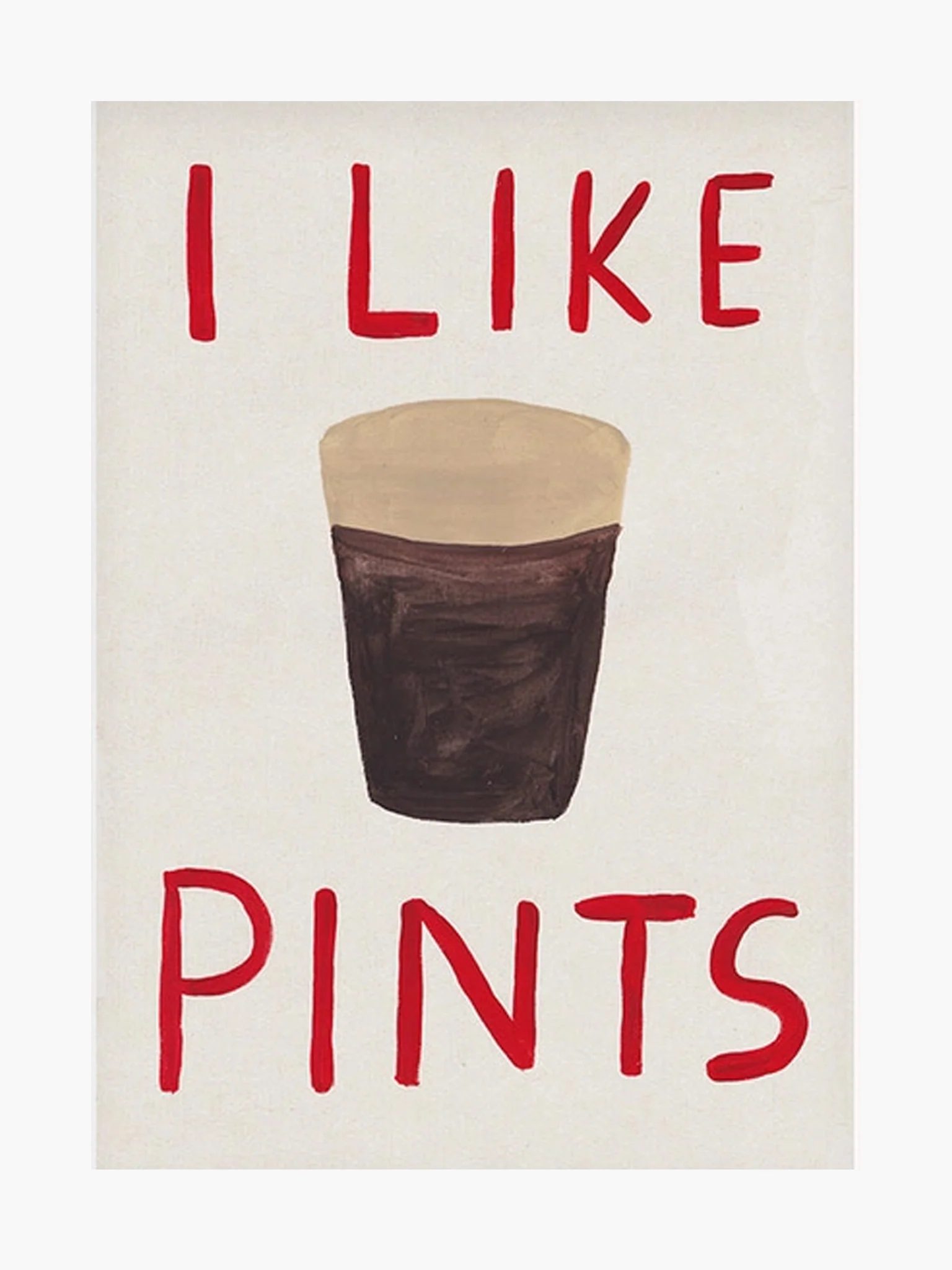 I Like Pints Print (A3)