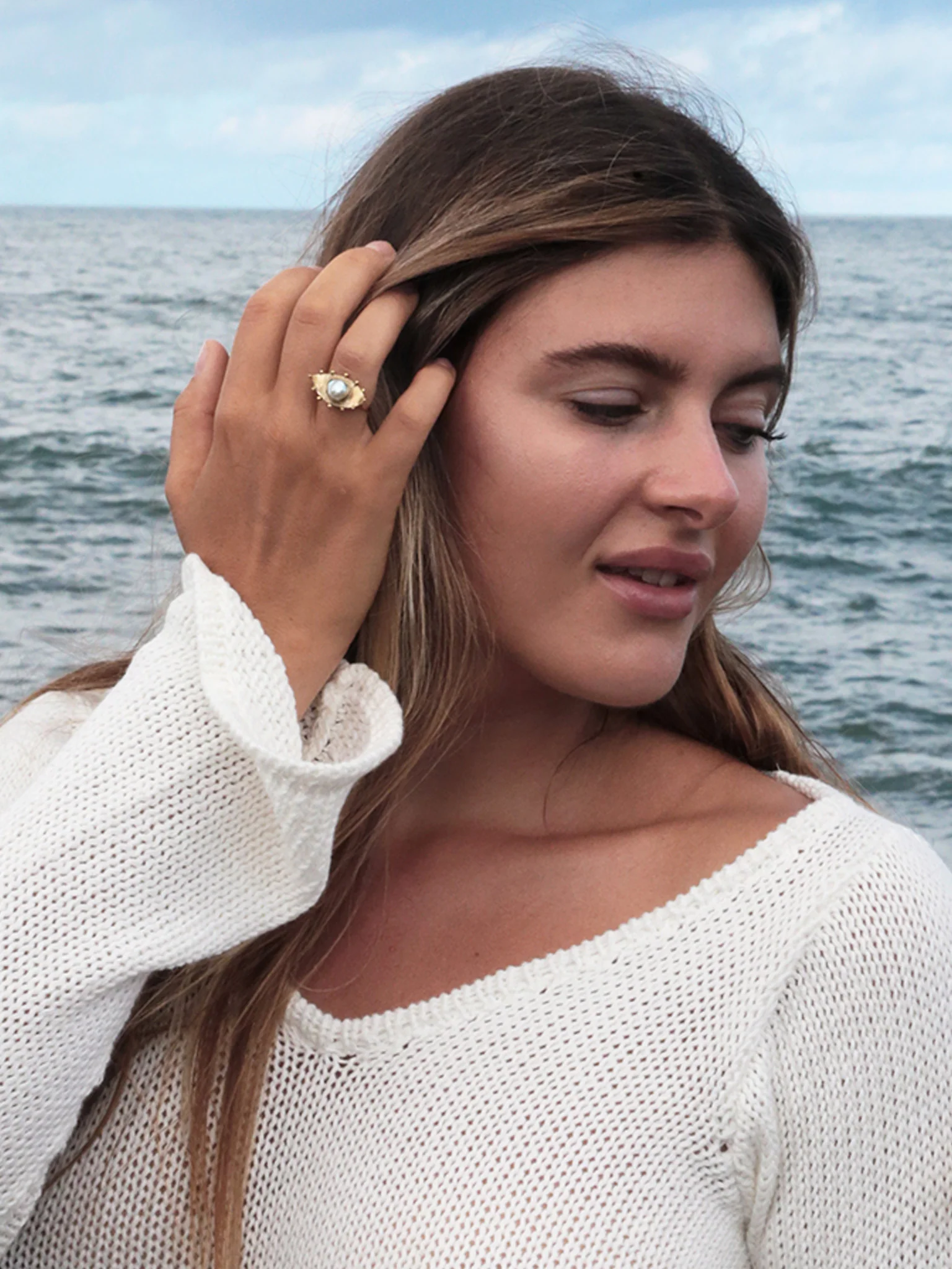 Ioleta Baroque Pearl Ring - Image 4