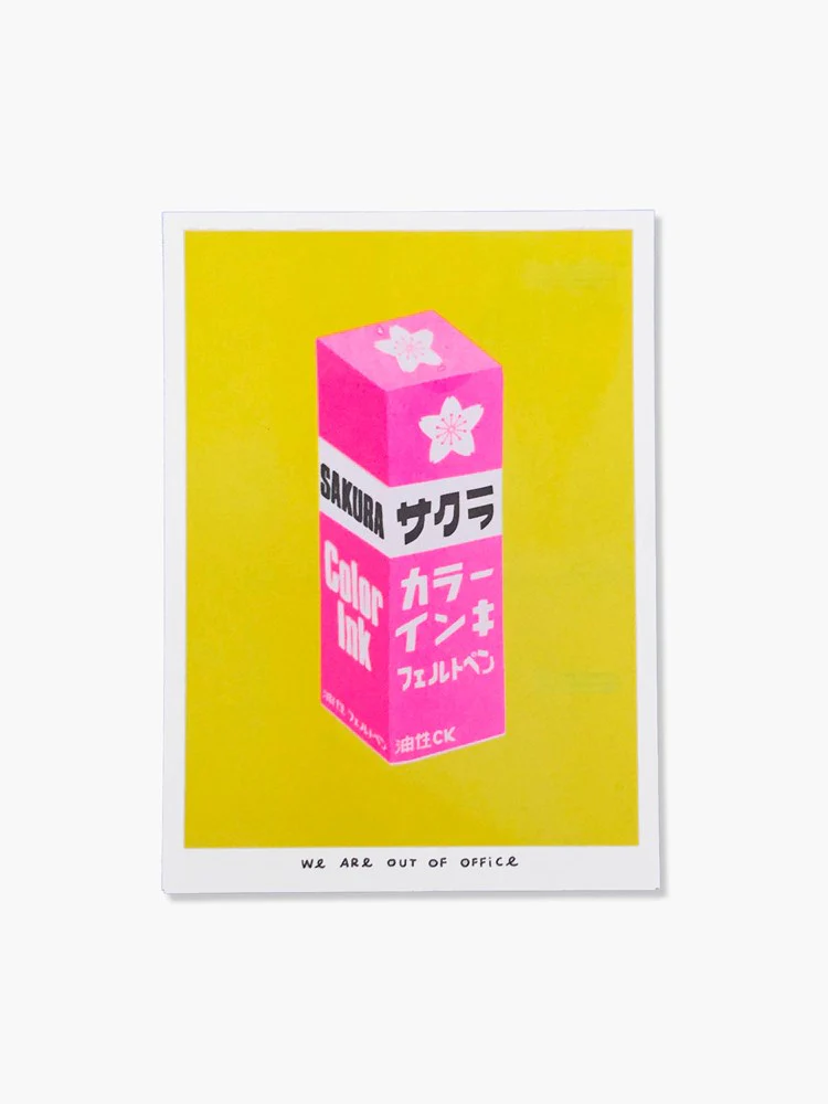 Japanese Sakura Ink - Risograph Print (13x18cm)