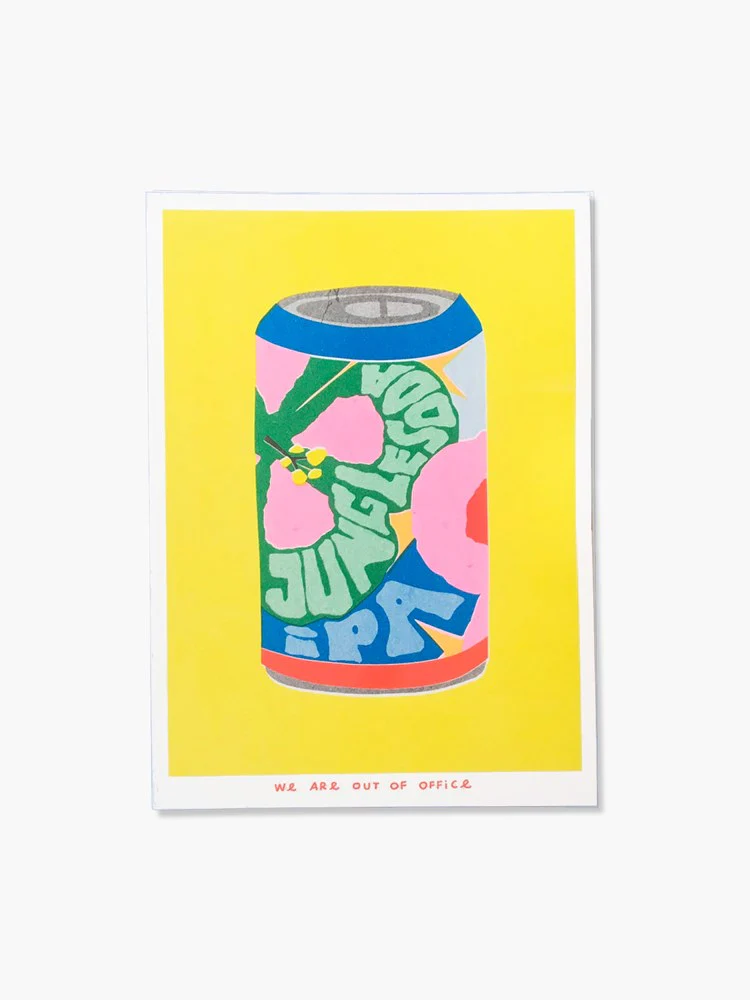 Jungle Soda IPA Can - Risograph Print (13x18cm)