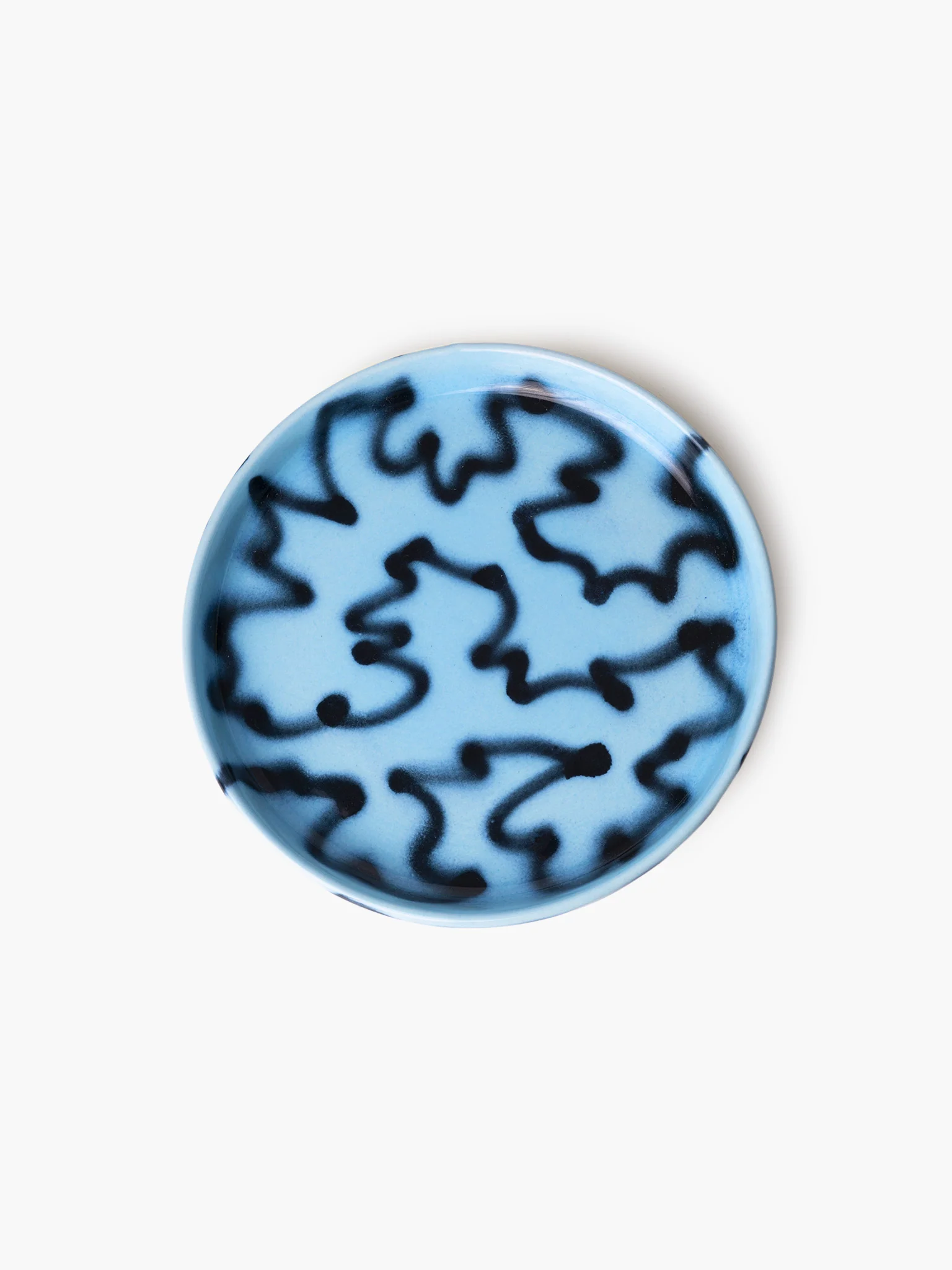 Kawaii Plate - Blue Pizza (15cm)