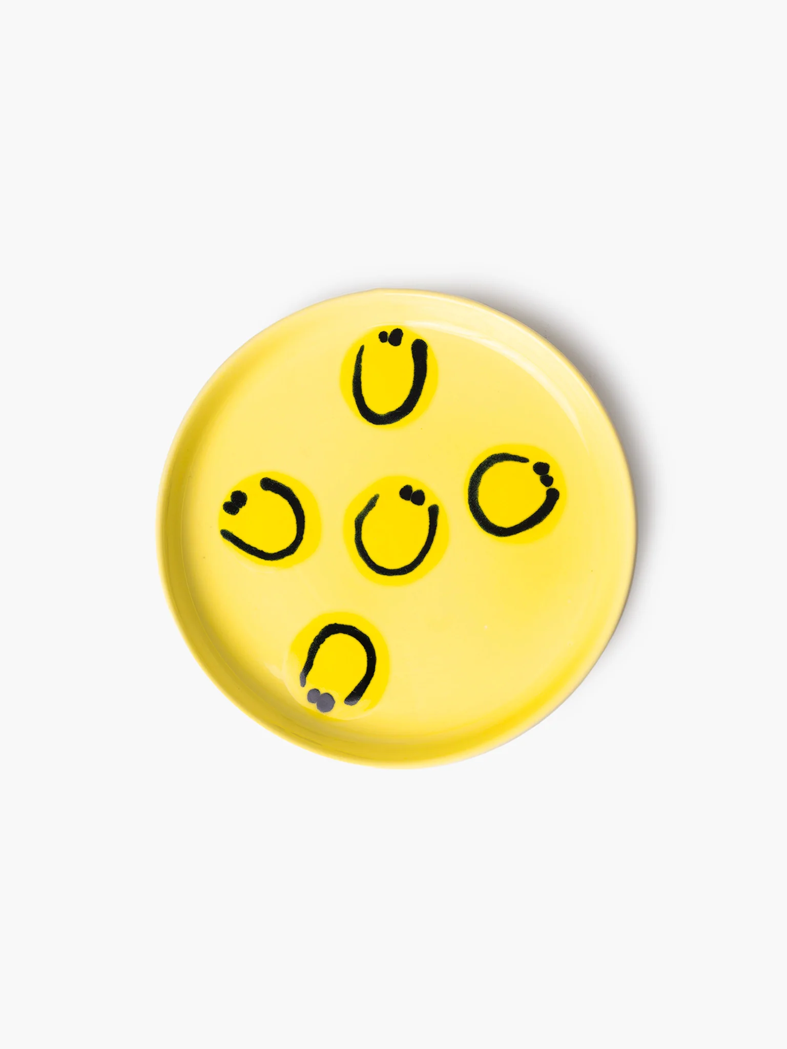 Kawaii Plate - Yellow Smile (15cm)
