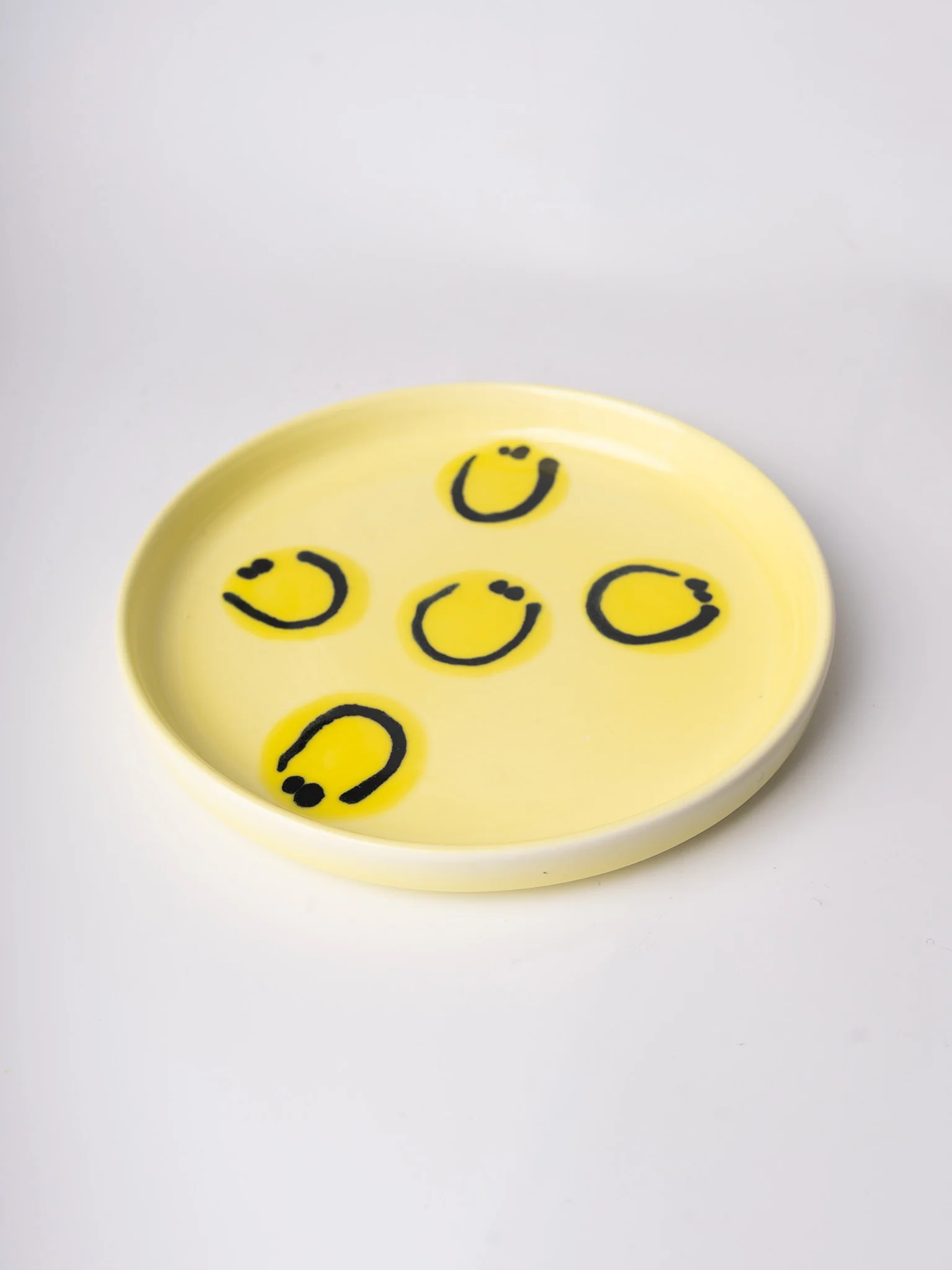 Kawaii Plate - Yellow Smile (15cm) - Image 2