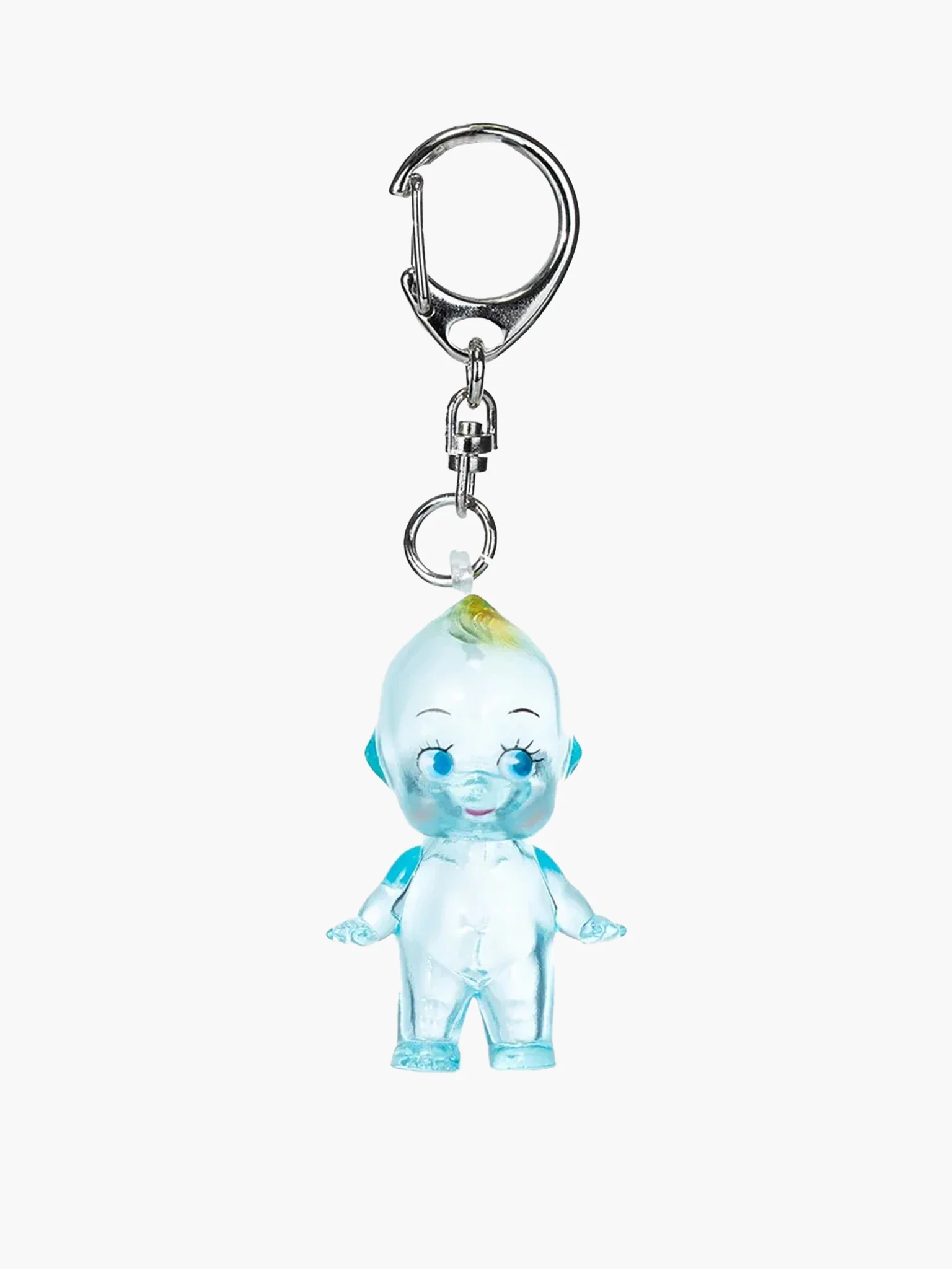 Kewpie Doll - Blue Transparent Keyring (5cm)