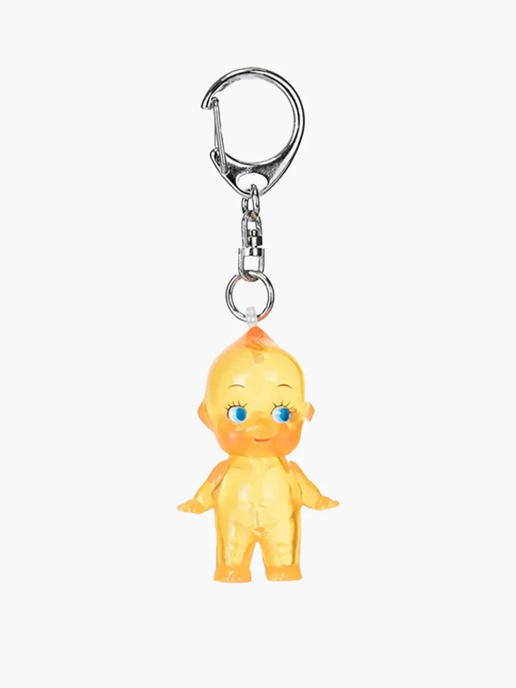 Kewpie Doll - Orange Transparent Keyring (5cm)