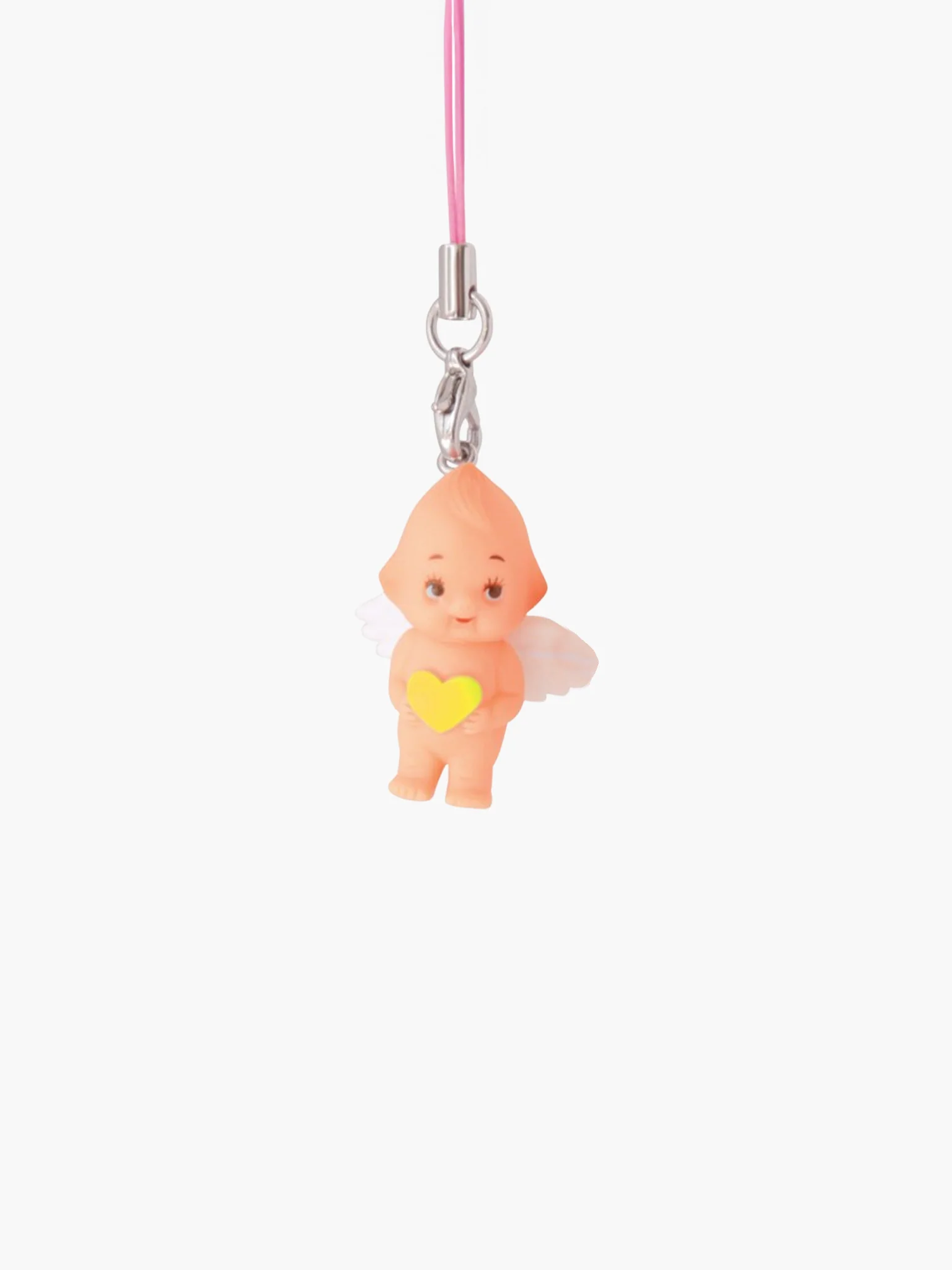 Kewpie Doll With Strap - Yellow (3.5cm)