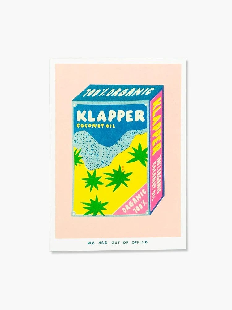 Klapper Coconut Oil - Risograph Print (13x18cm)