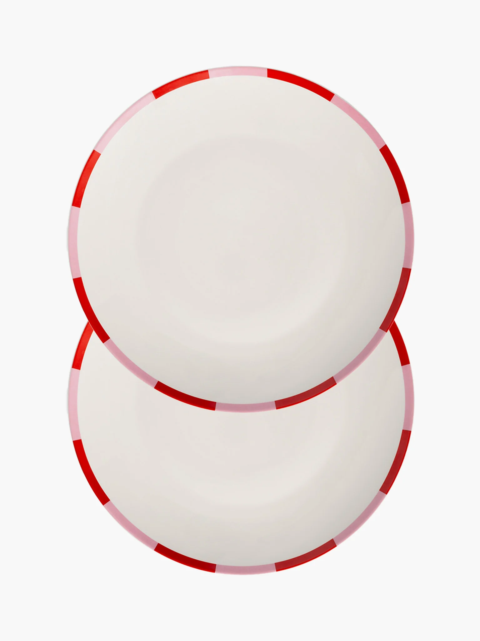 Large Bliss Plate - Pink & Red (Set of 2)
