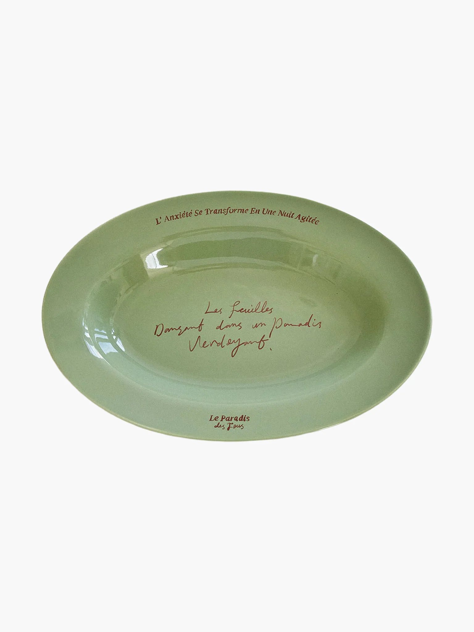 Le Paradis Oval Plate - Olive