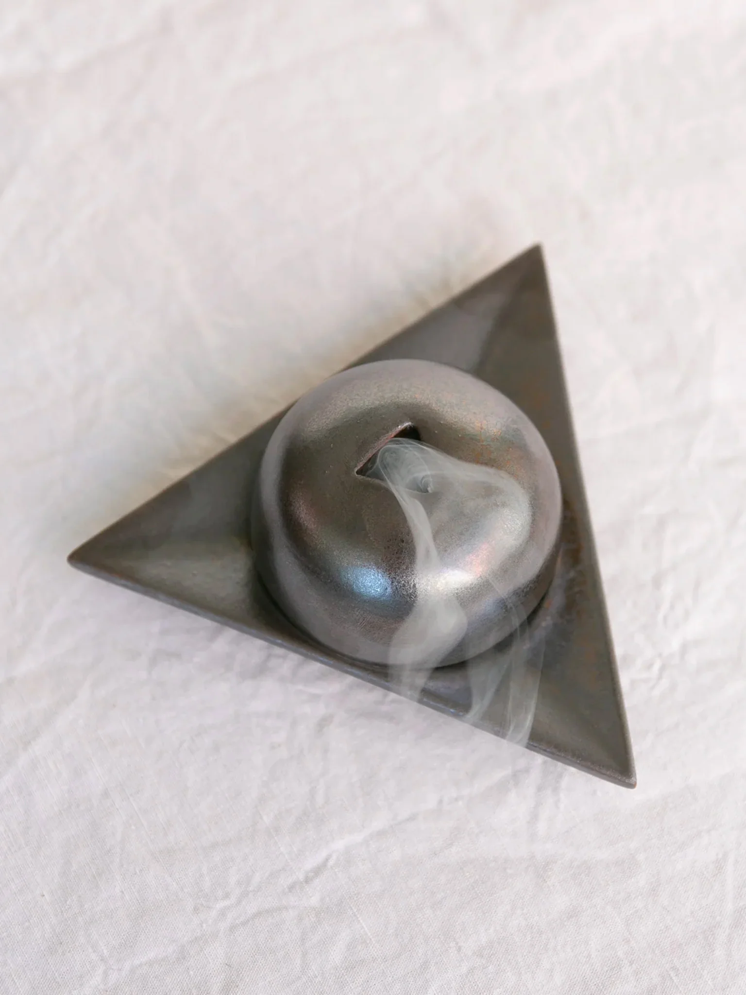 L'etoile d'Armenie Incense Burner - Metallic Grey - Image 2