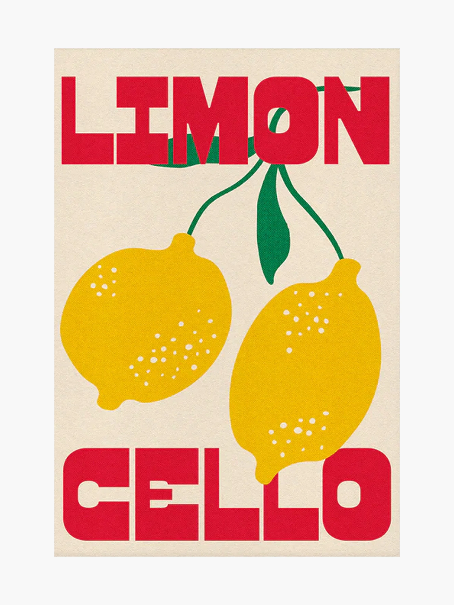 Limoncello Print - Red (A3)