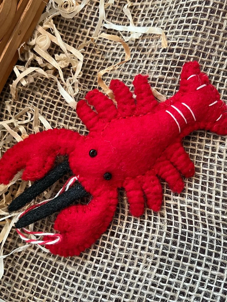 Lobster Felt Ornament - Image 2