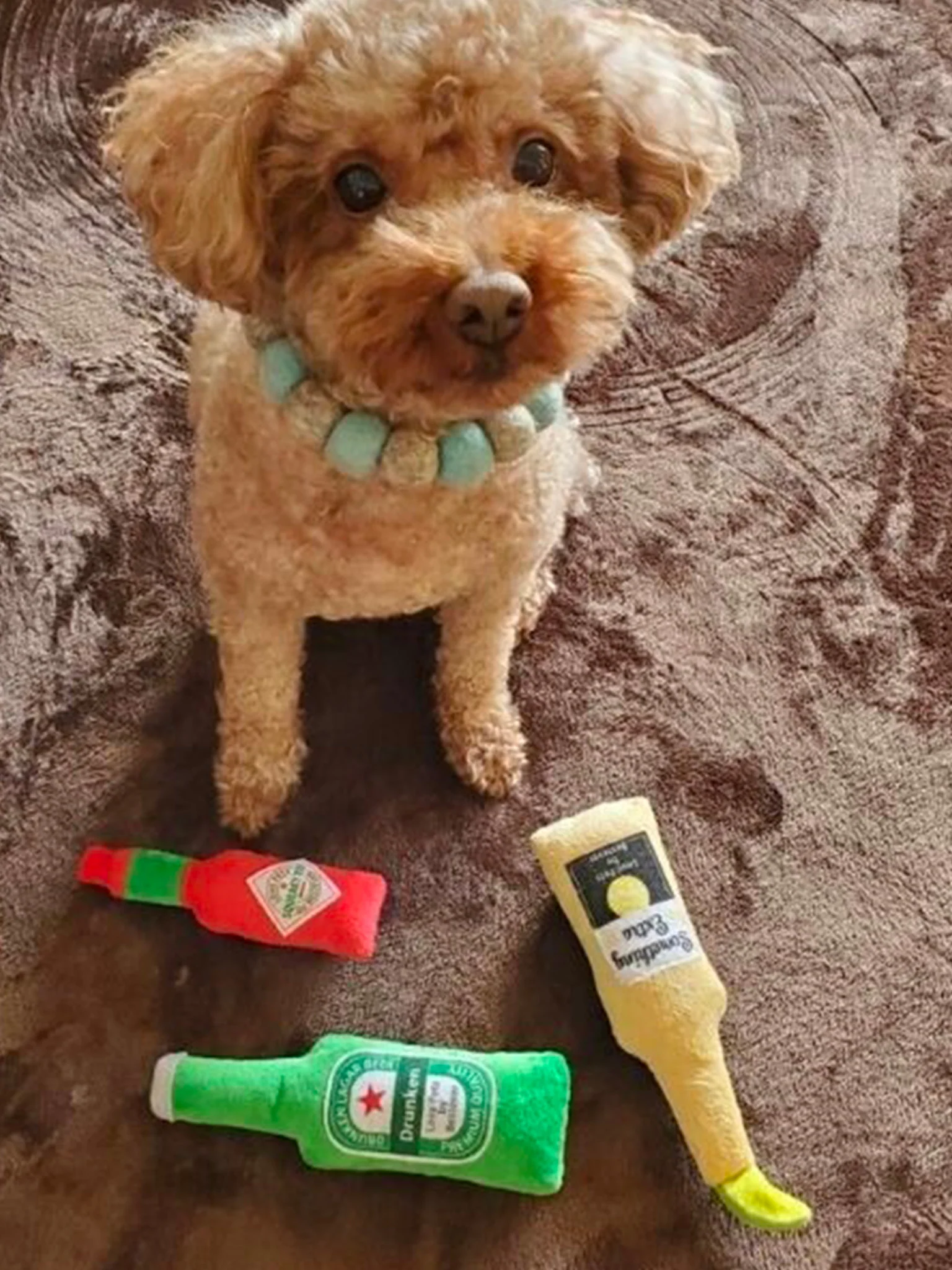LOVE PETS Dog Toy - Green Beer - Image 2