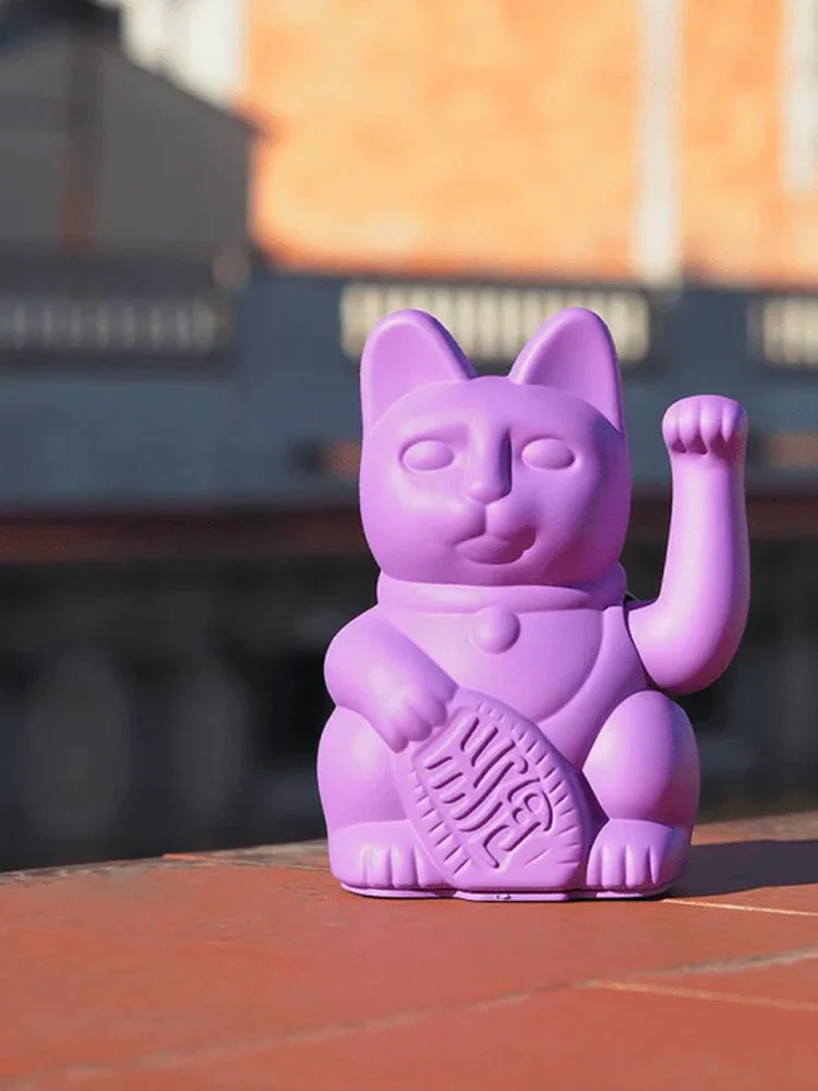 Lucky Cat Maneki-neko - Mauve - Image 2