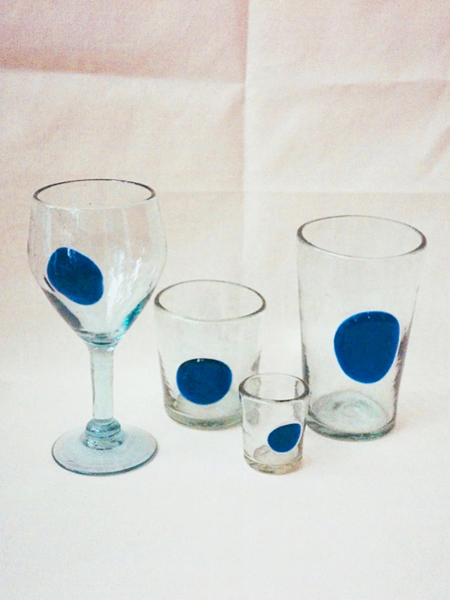 Lunares Wine Glass (350ml) - Cobalt - Image 2