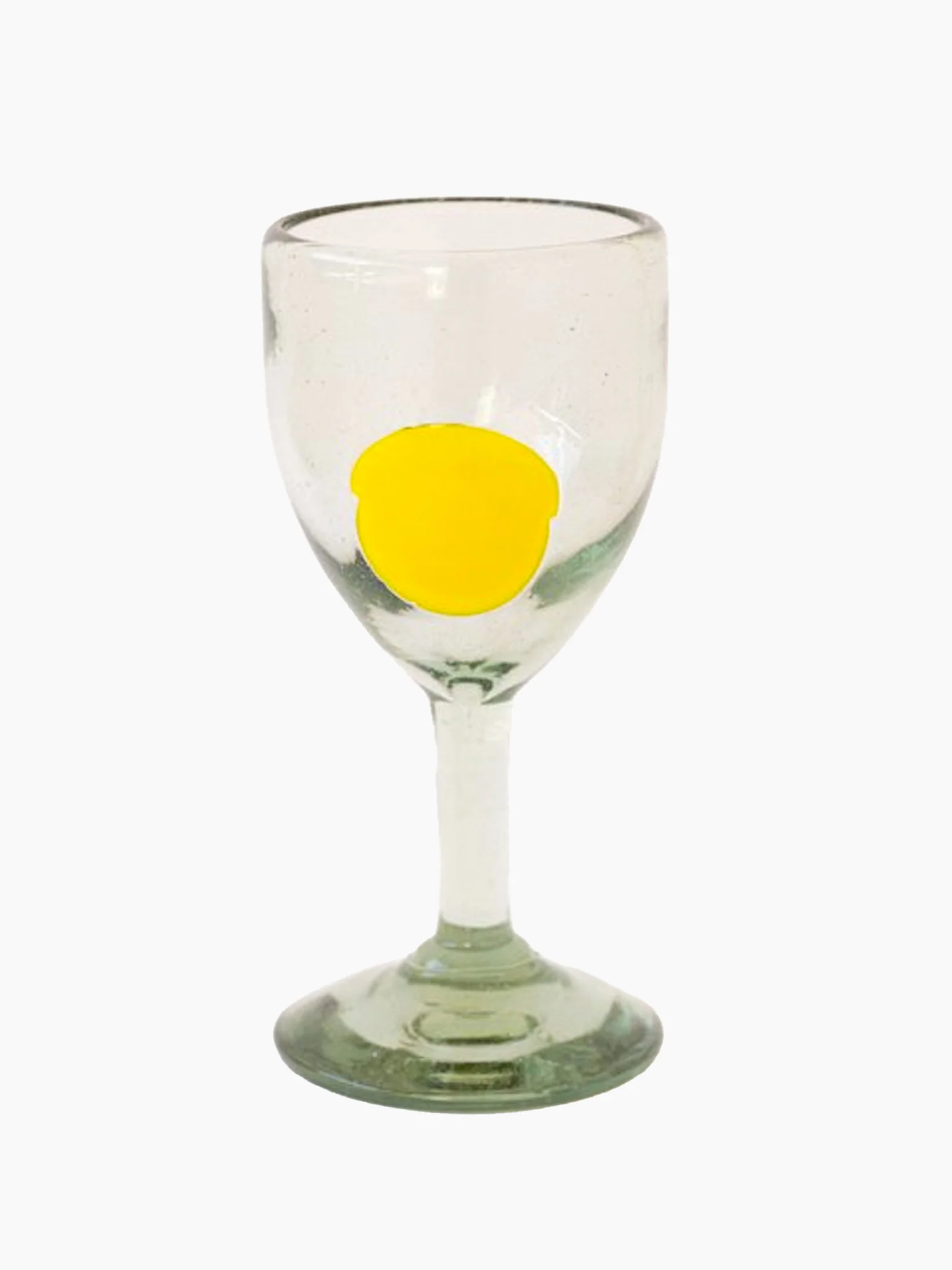 Lunares Wine Glass (350ml) - Yellow