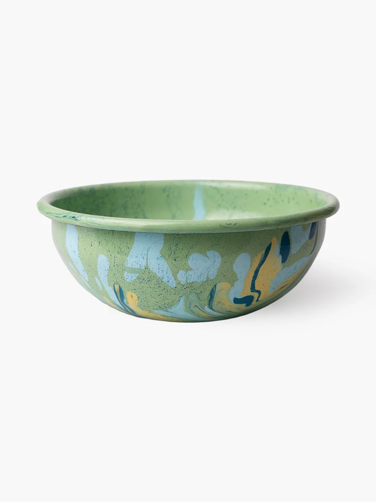 Marble Bowl Large (16cm) - Mint Green