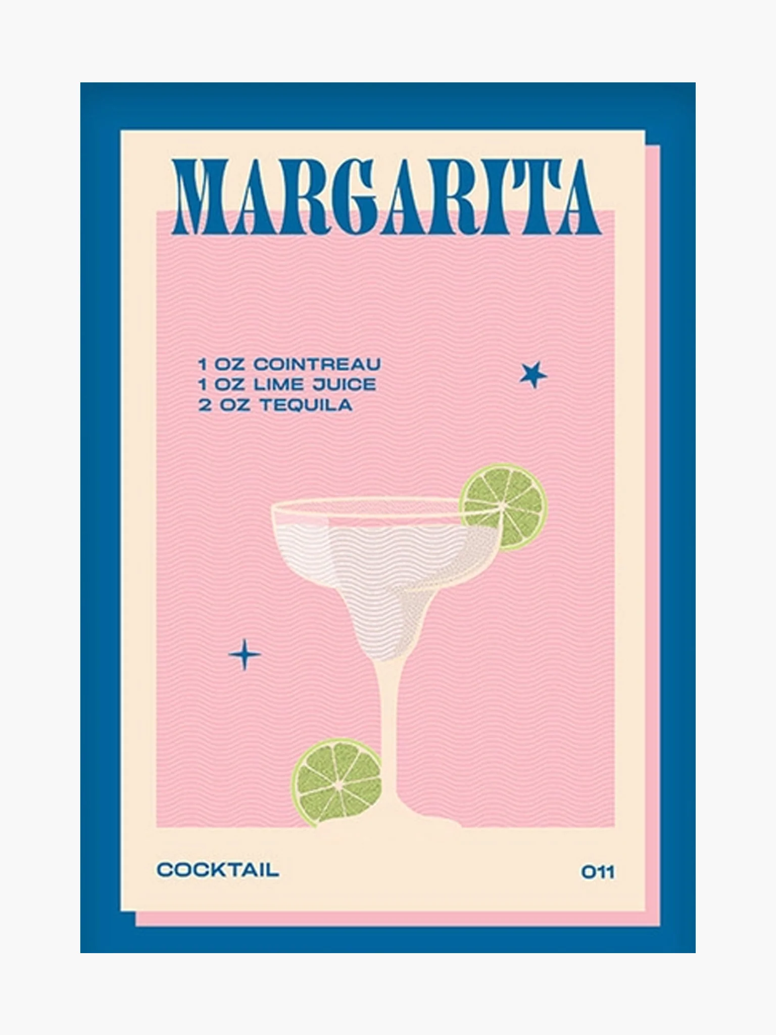 Margarita Print - Blue (A3)