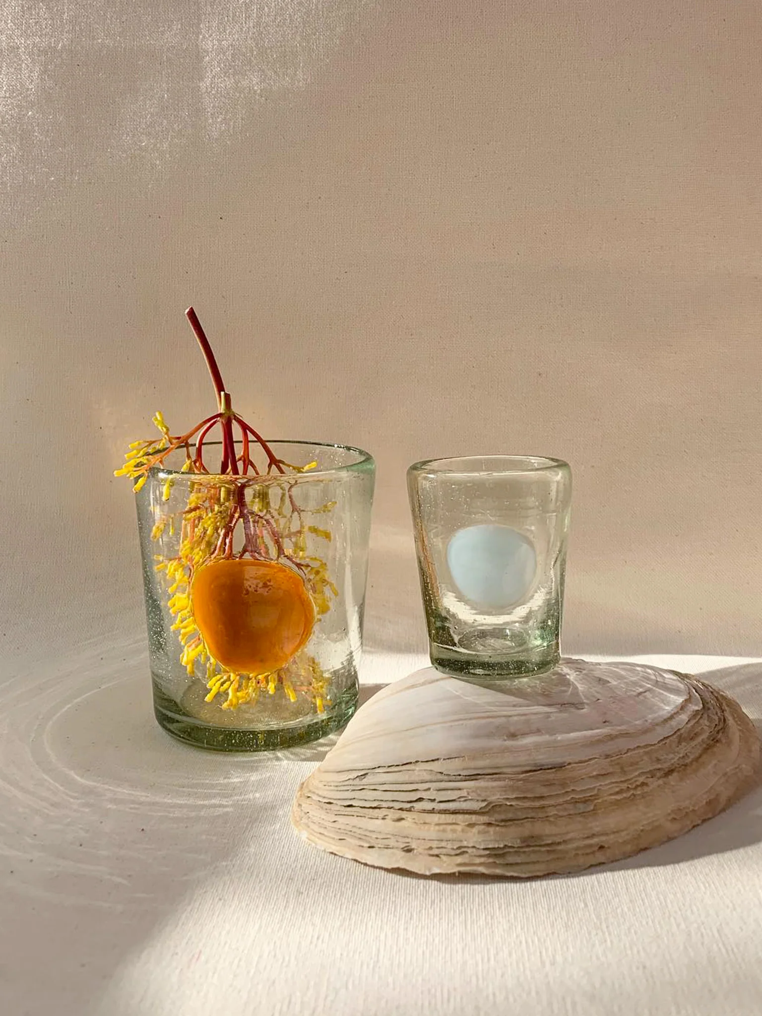 Lunares Glass Medium (240ml) - White - Image 2