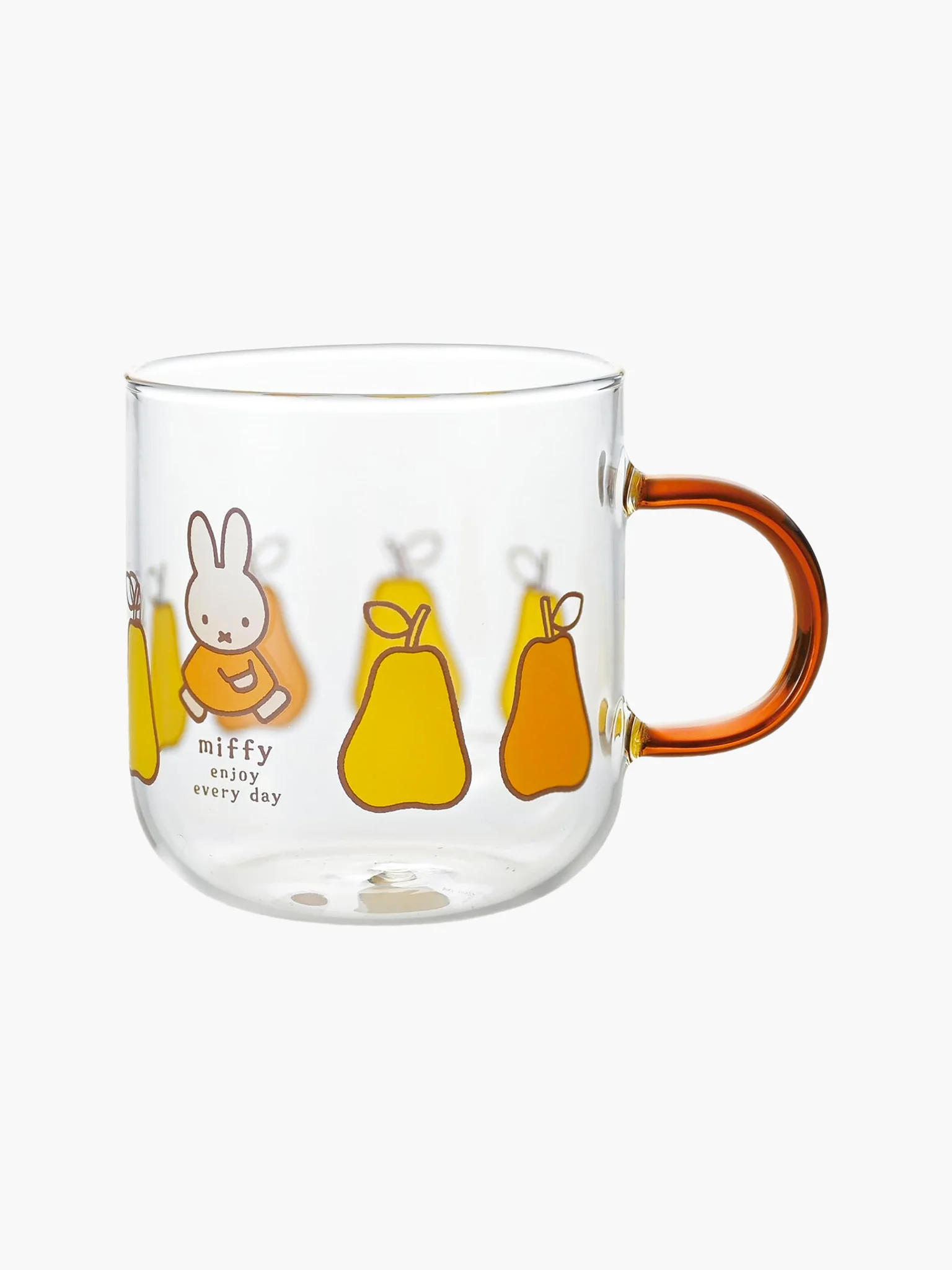 Miffy Glass Mug - Brown Pear