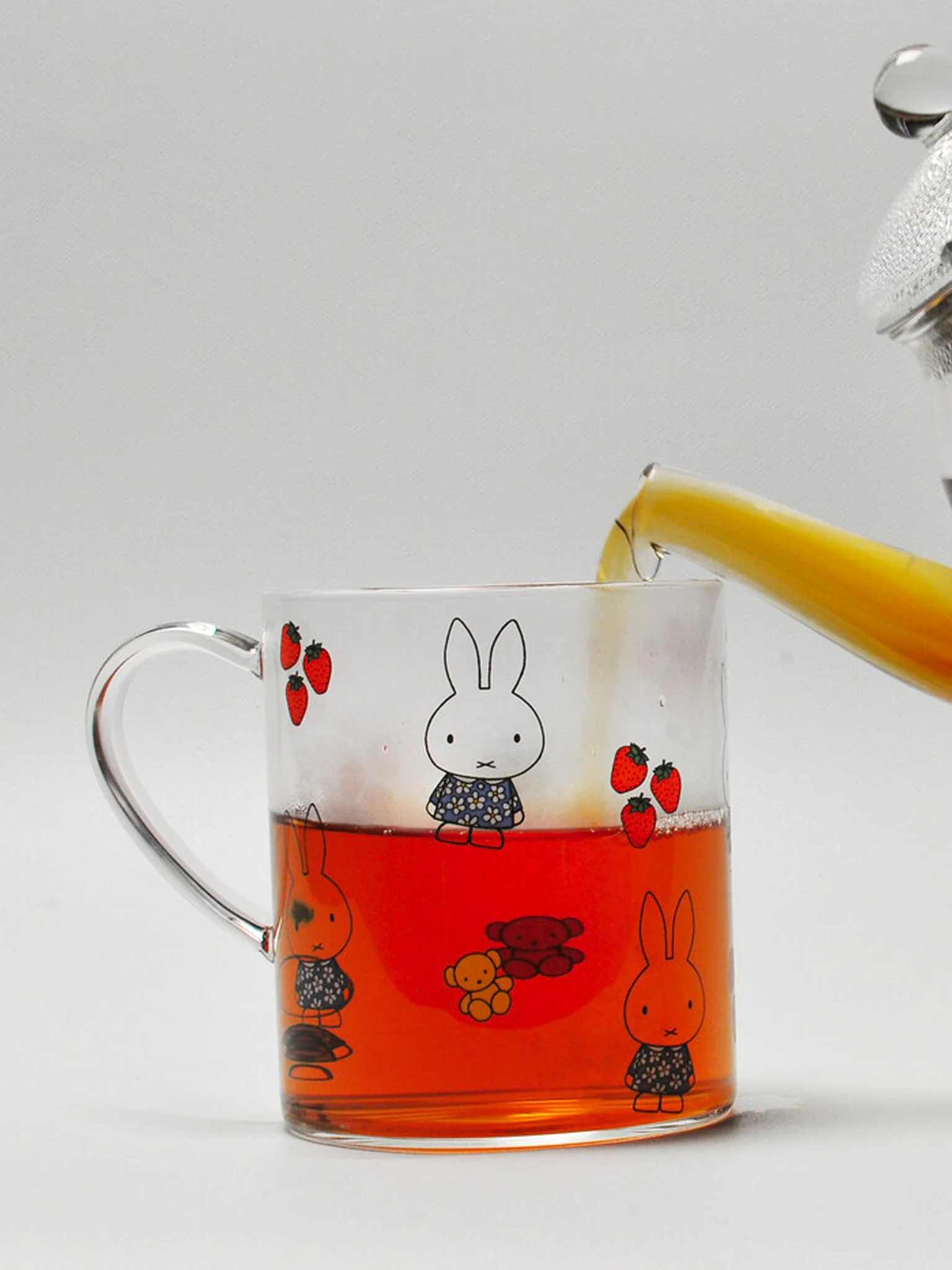 Miffy Glass Mug - Strawberry - Image 3