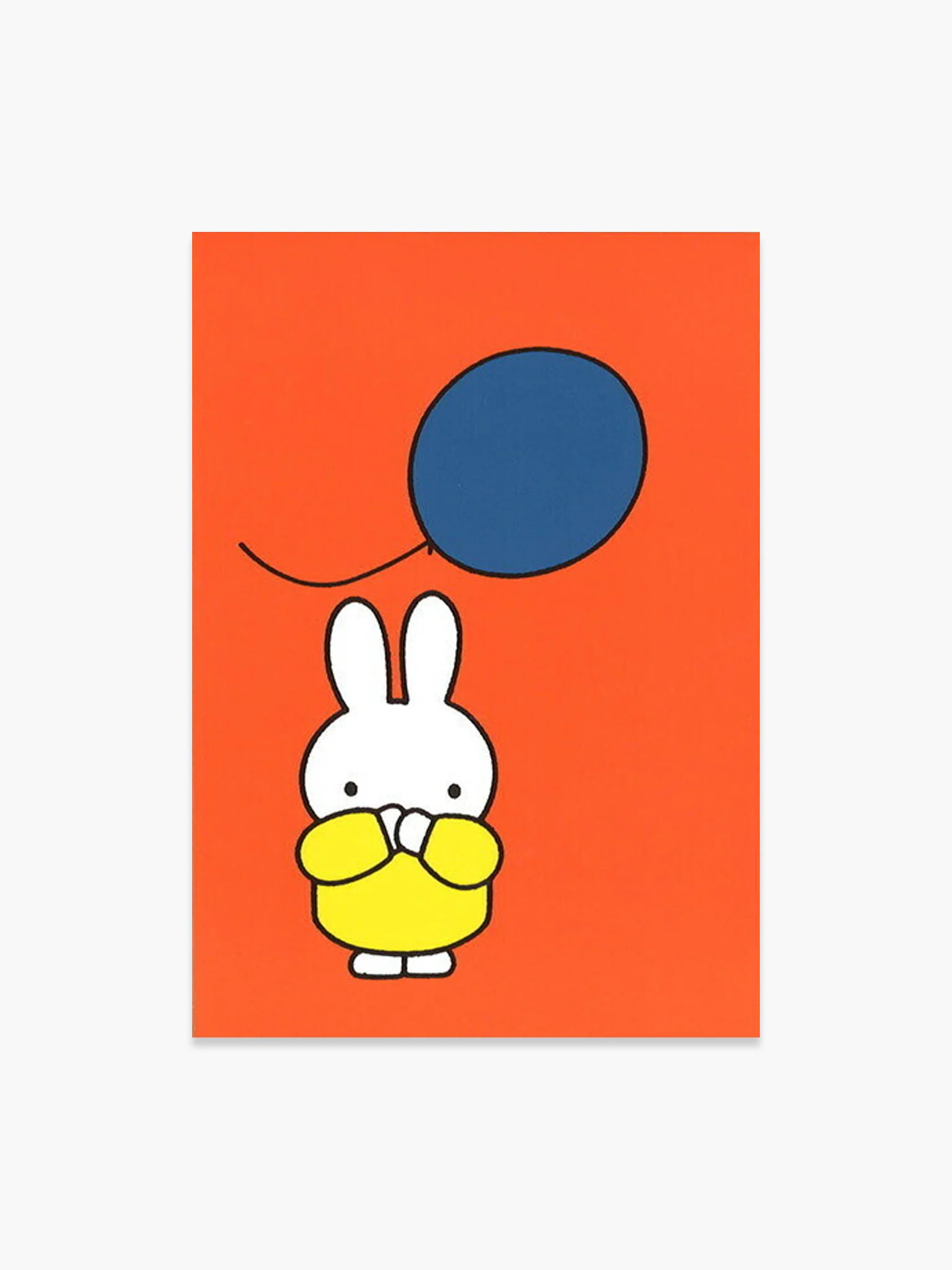 Miffy Postcard - Blue Balloon
