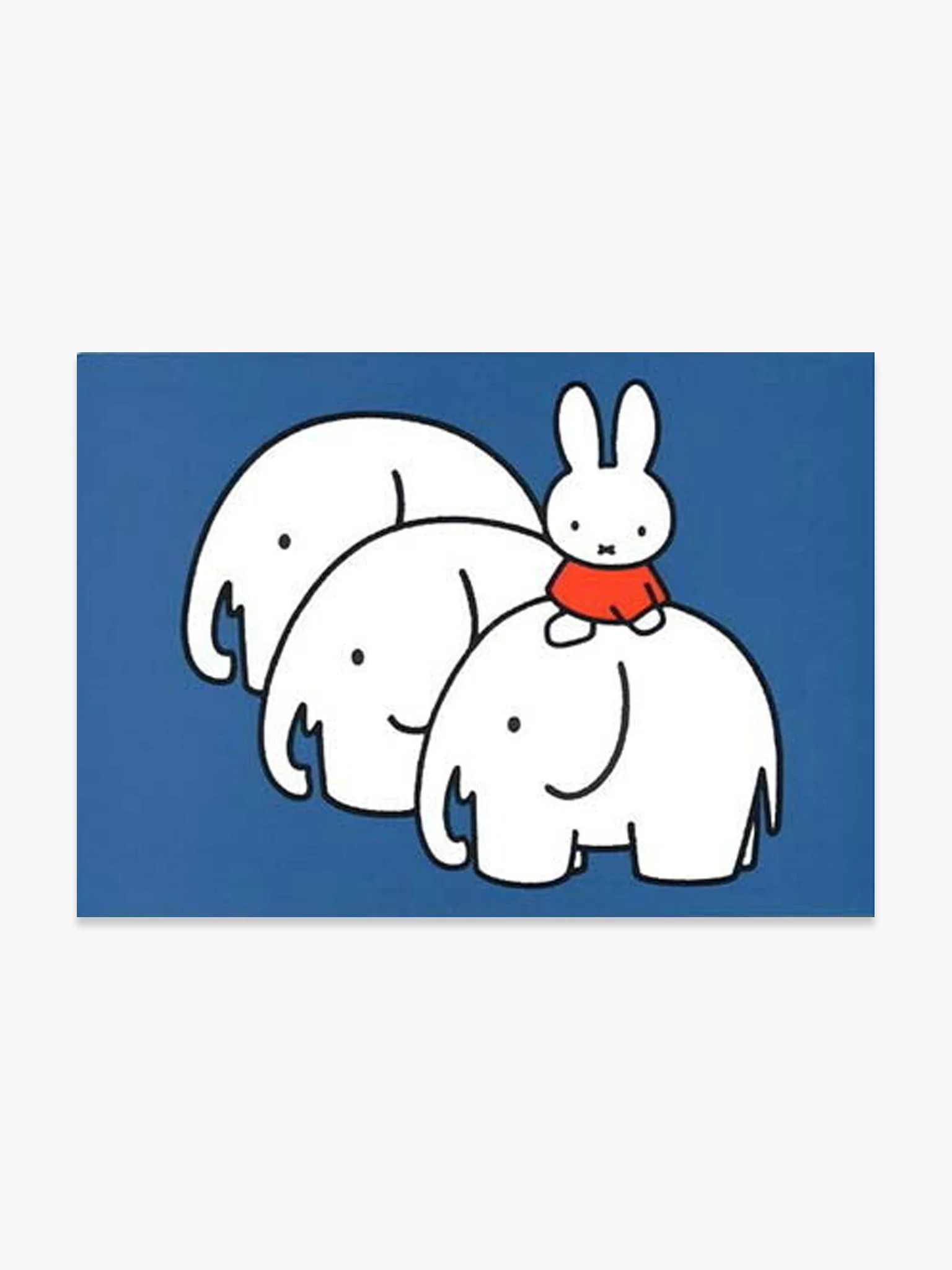 Miffy Postcard - Miffy & Elephant