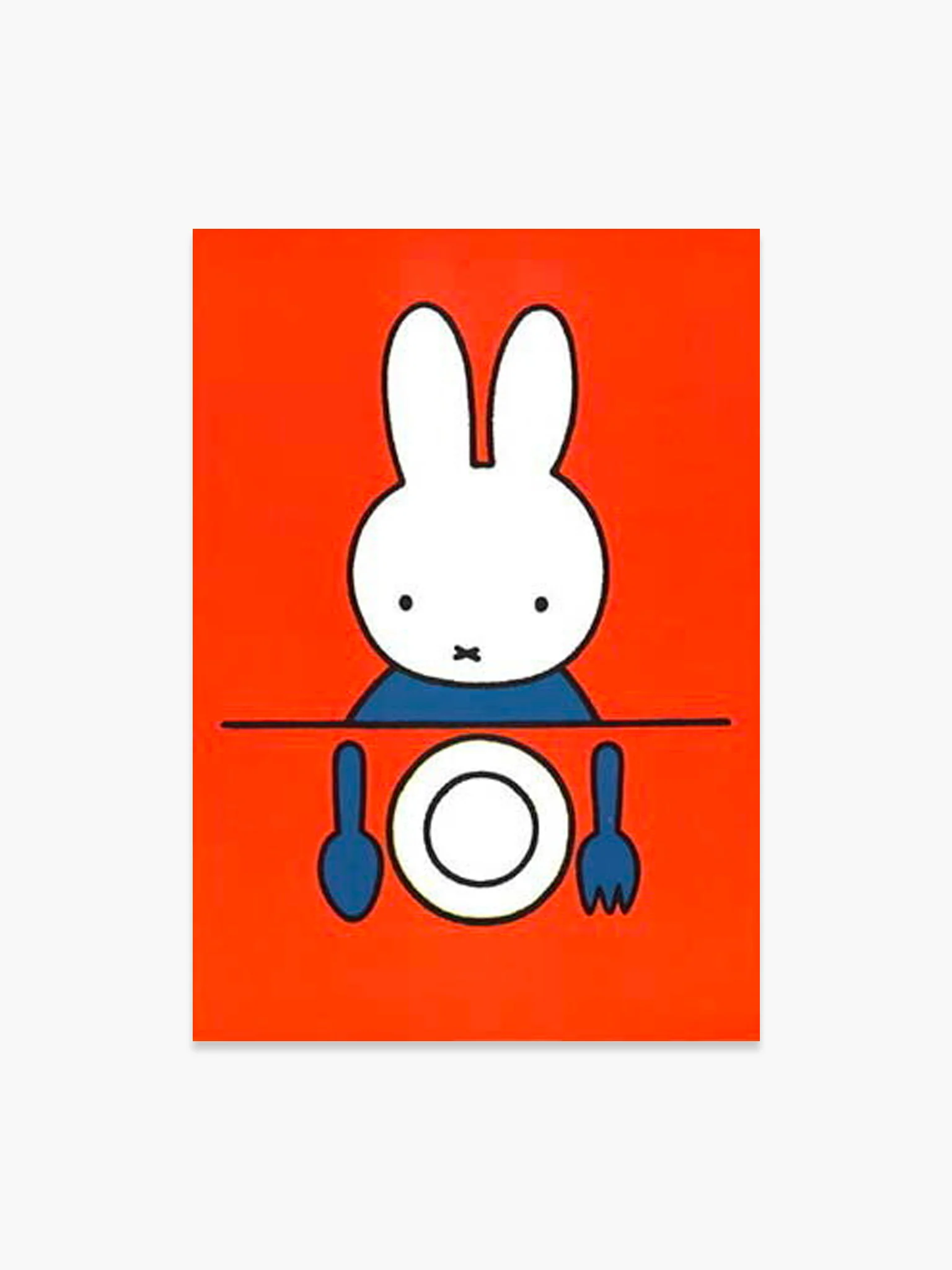 Miffy Postcard - Miffy & Tableware