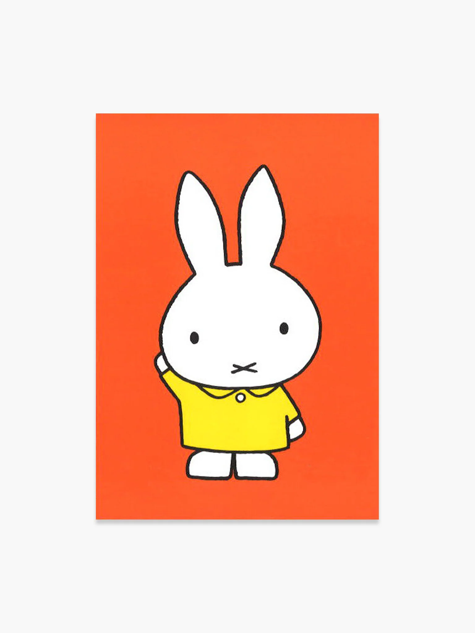 Miffy Postcard - Raising Hand