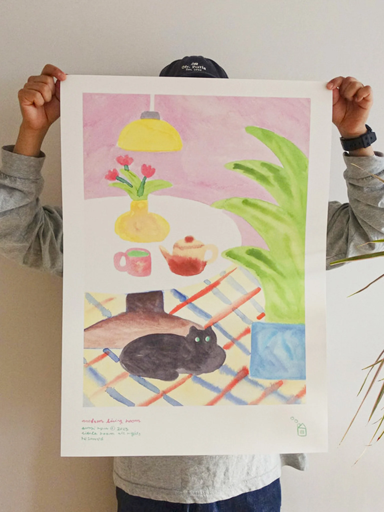 Modern Living Poster by little room (A3) - Image 2