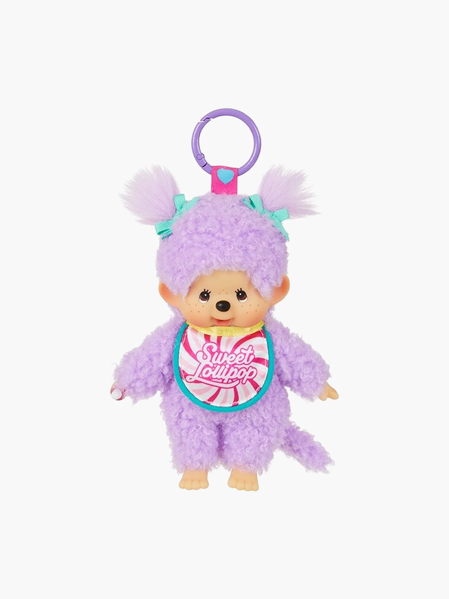 Monchhichi Sweet Lollipop Keyring - Purple