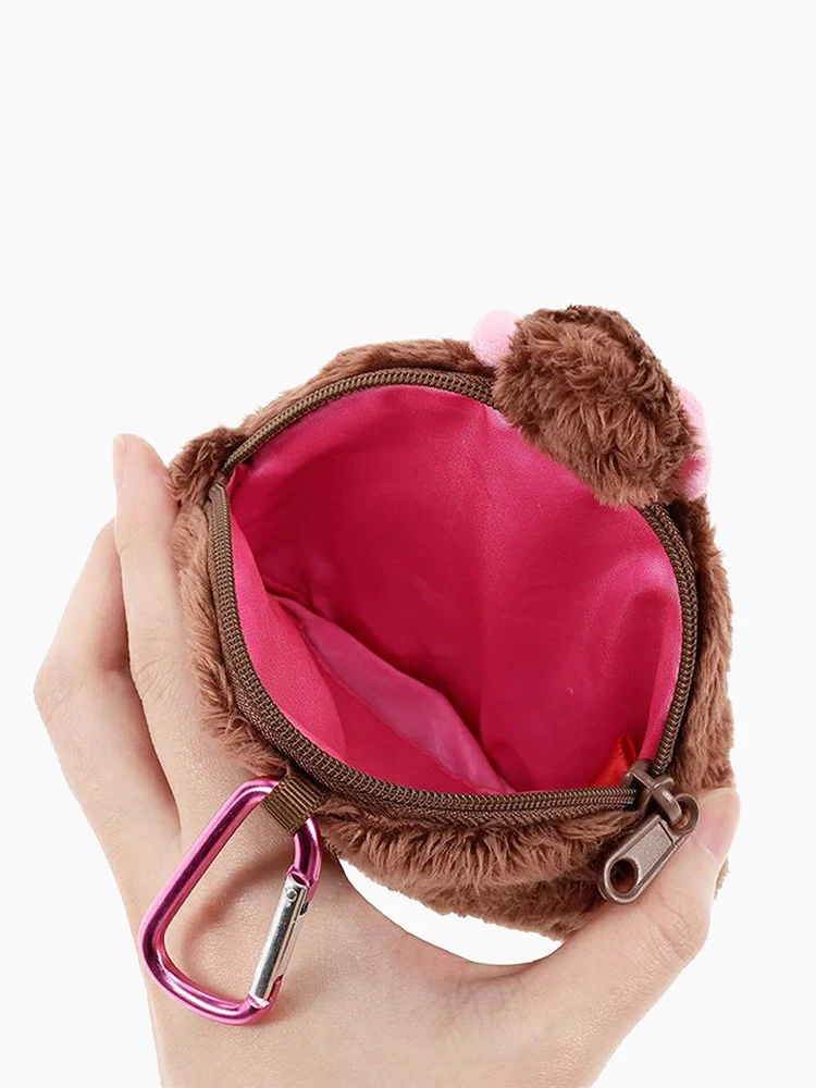 Monchhichi Zip Pouch with Carabiner - Girl - Image 2