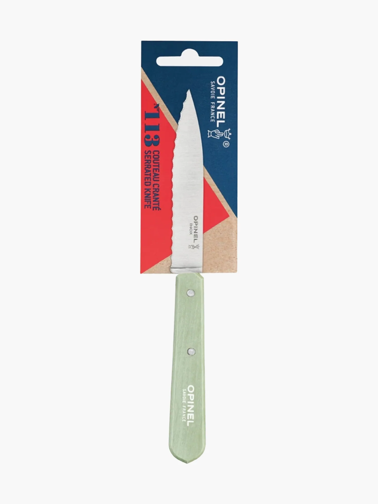 N°113 Serrated Knife (10cm) - Sage - Image 3