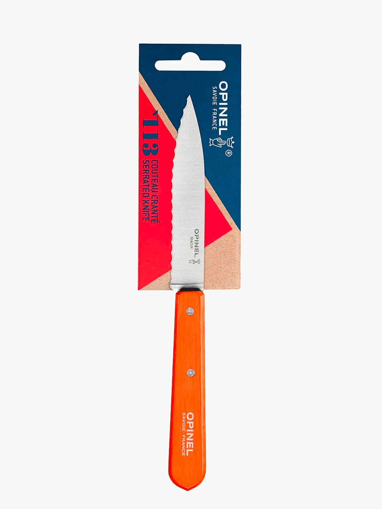 N°113 Serrated Knife (10cm) - Tangerine - Image 3