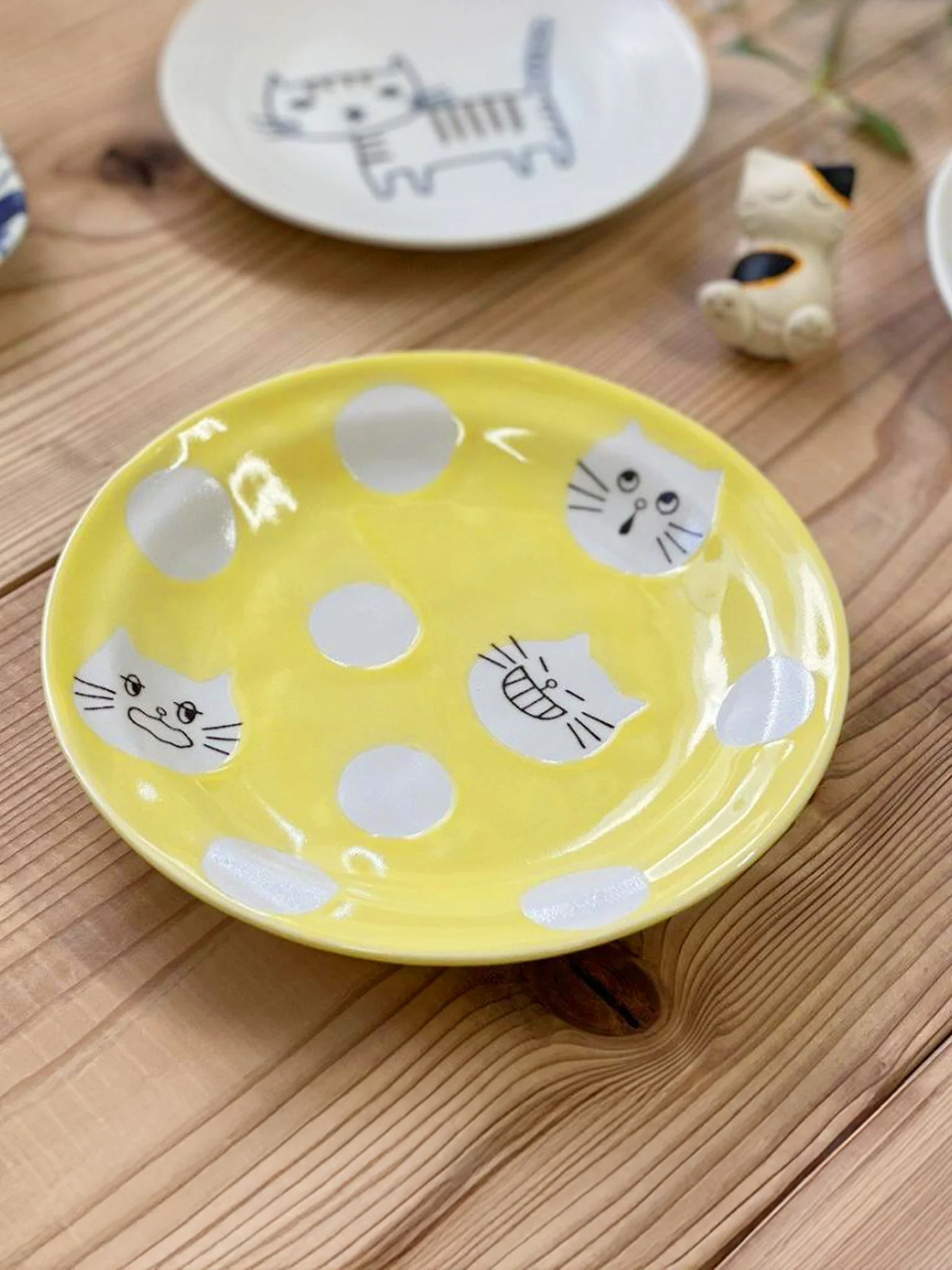 Nekomaruke Shiromaru Plate - 16cm - Image 2