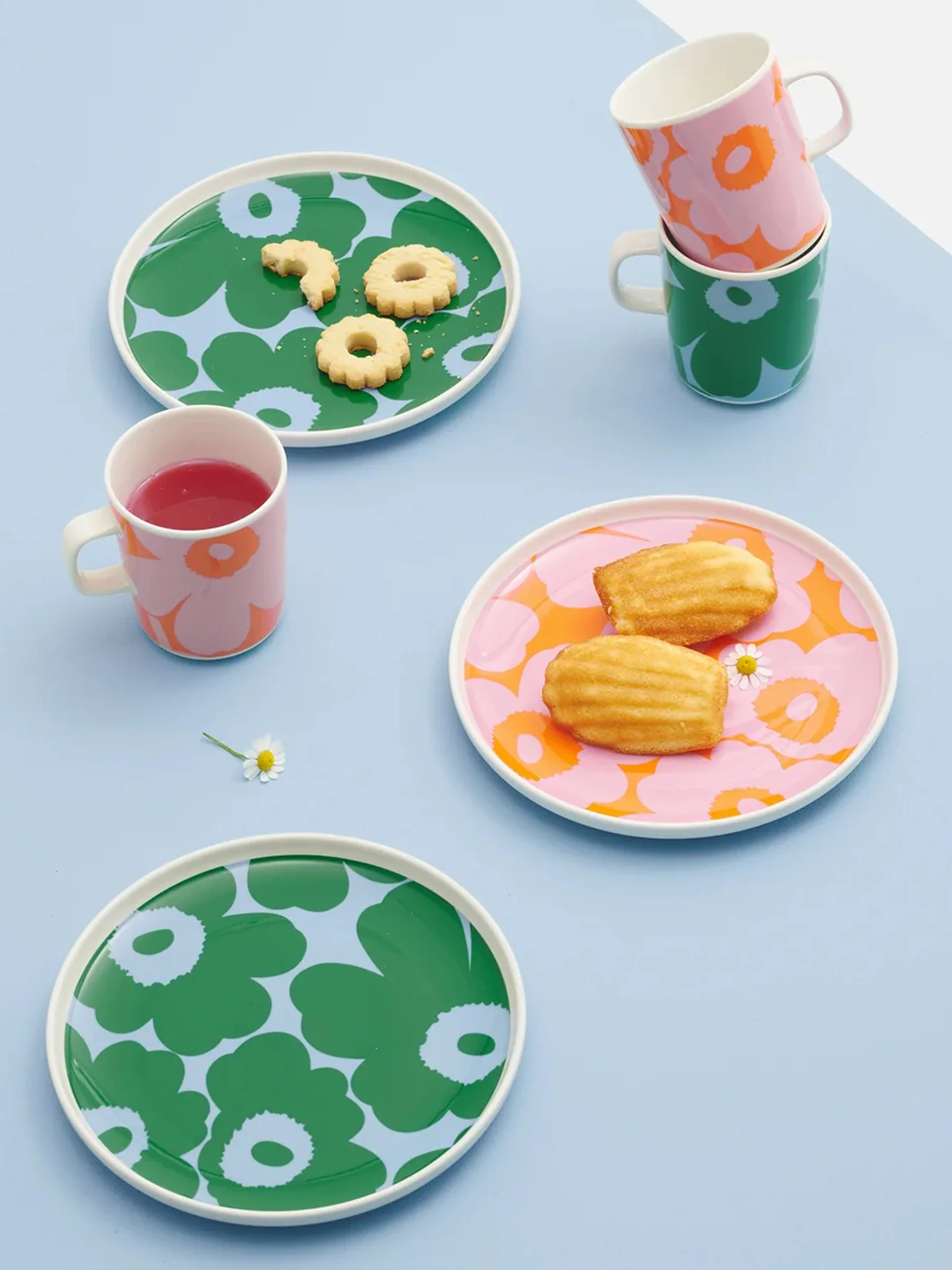 Oiva / Juhla Unikko Mug - Pink & Orange (250ml) - Image 2
