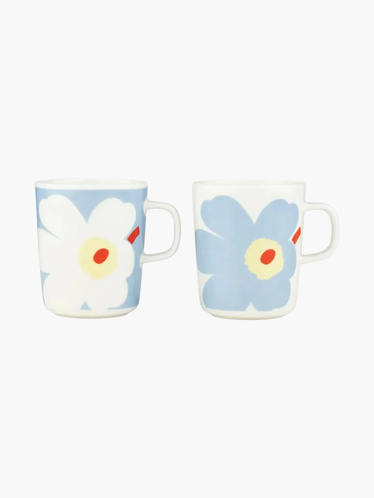 Oiva / Juhla Unikko Mug (Set of 2) - Blue & White (250ml)