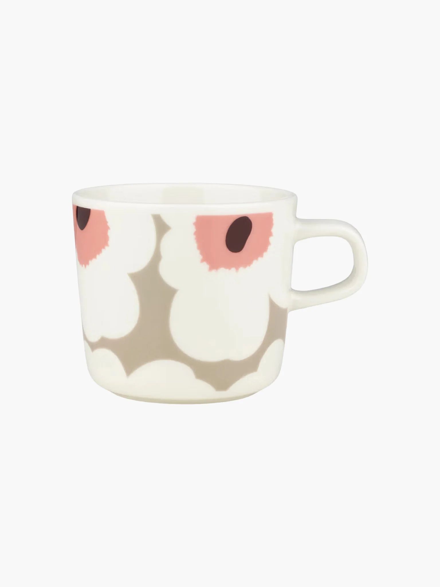 Oiva / Unikko Coffee Cup - White & Clay (200ml)