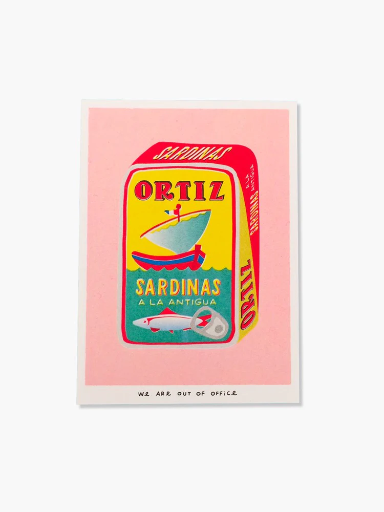 Ortiz Sardinas Can - Risograph Print (13x18cm)