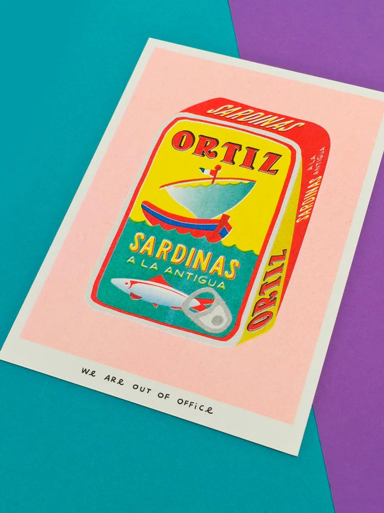 Ortiz Sardinas Can - Risograph Print (13x18cm) - Image 2