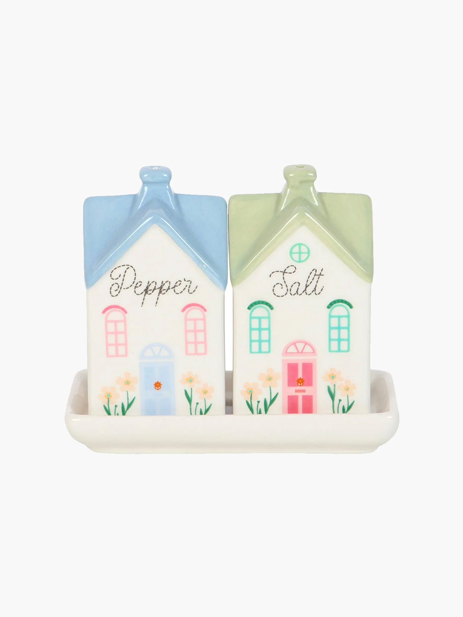 Pastel House Salt & Pepper Shaker Set - Image 2