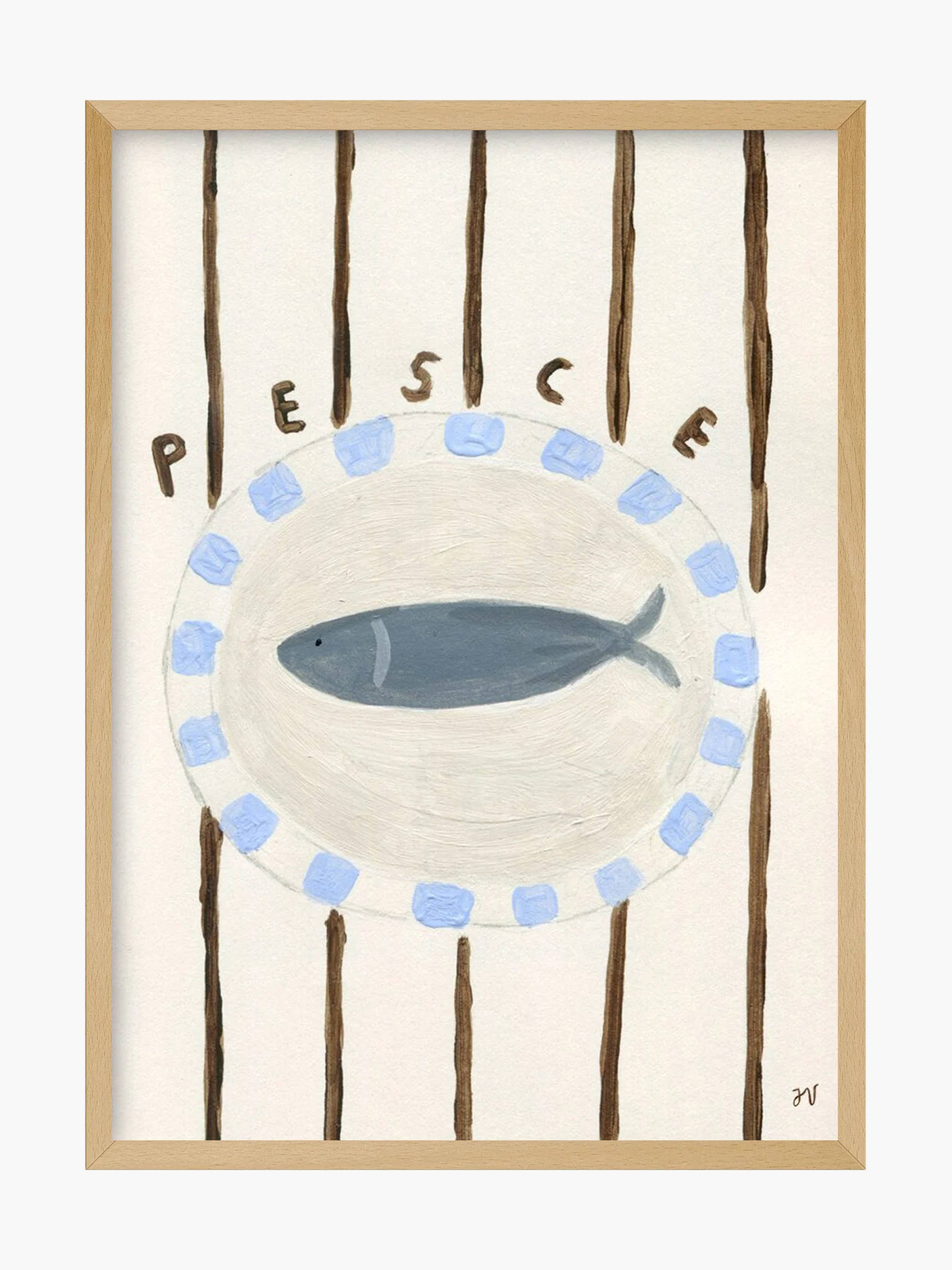 Pesce by Isabelle Vanderplassche (30x40cm)