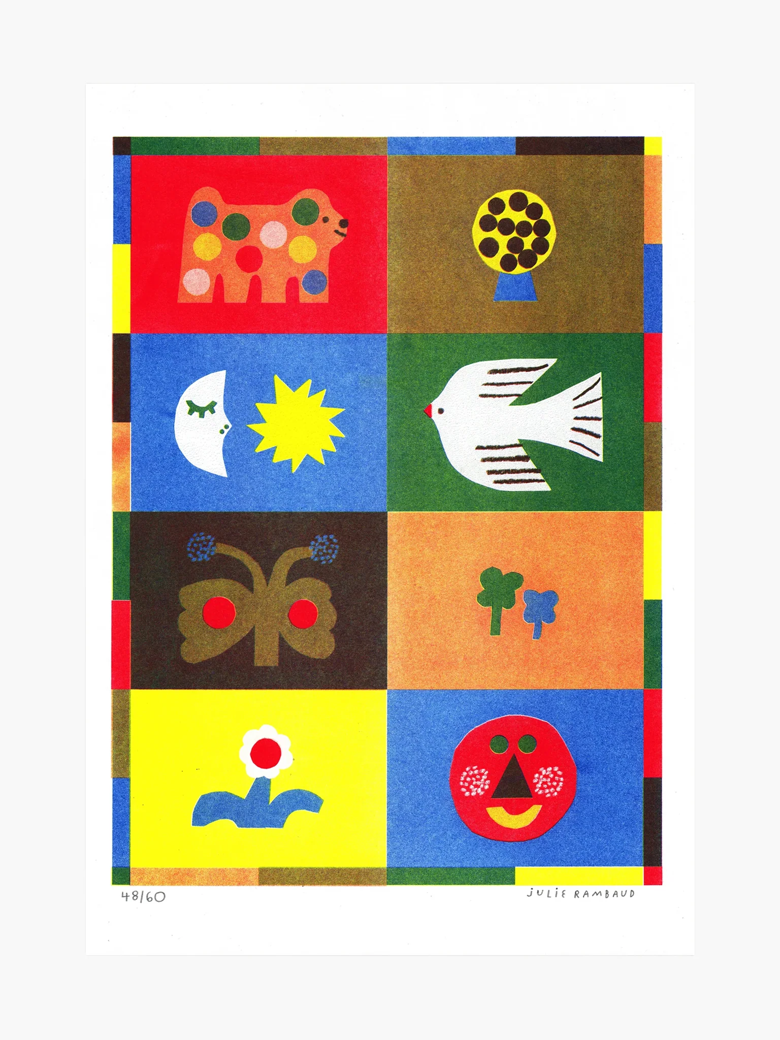 Play by Julie Rambaud - Risograph Print (A3)