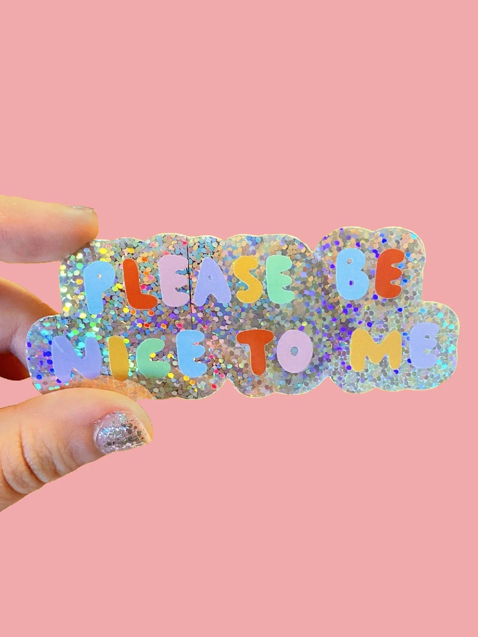 Please Be Nice To Me Sticker - Image 2