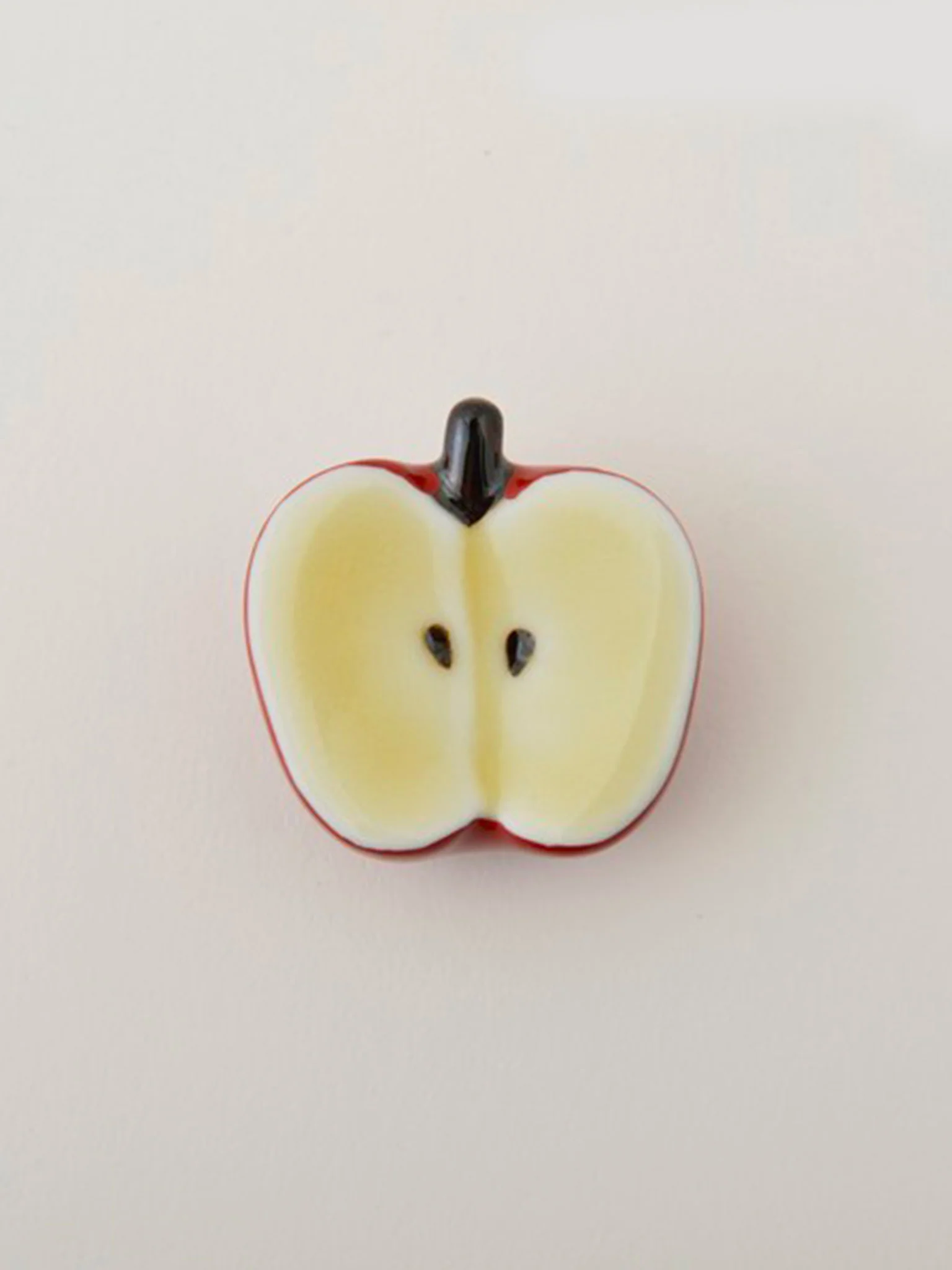 Porcelain Chopstick Rest - Half Apple - Image 2