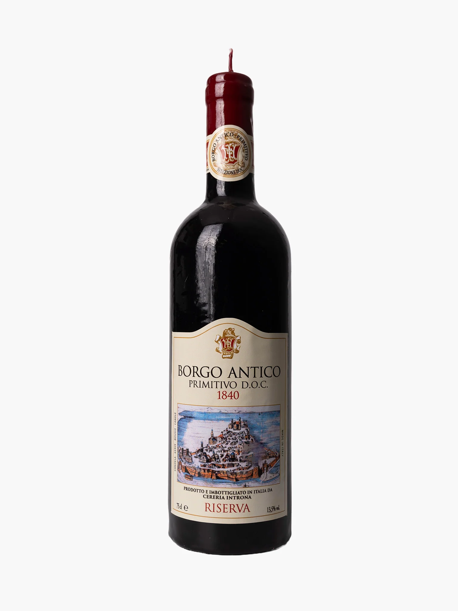 Primitivo Wine Bottle Candle