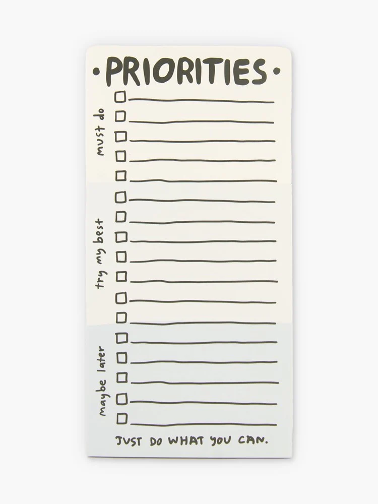 Priorities Notepad