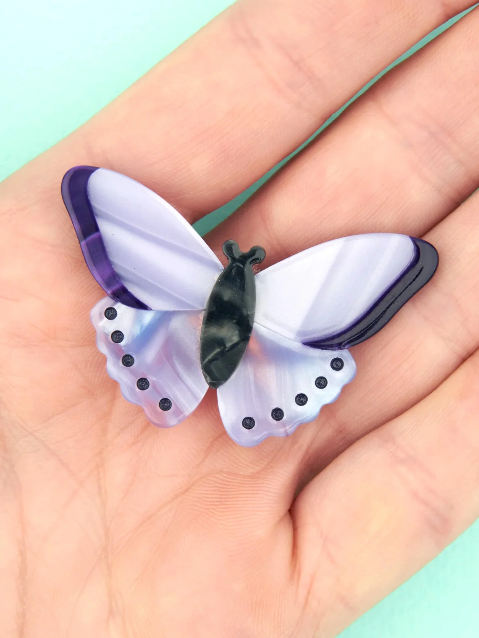Purple Butterfly Hair Clip - Image 3